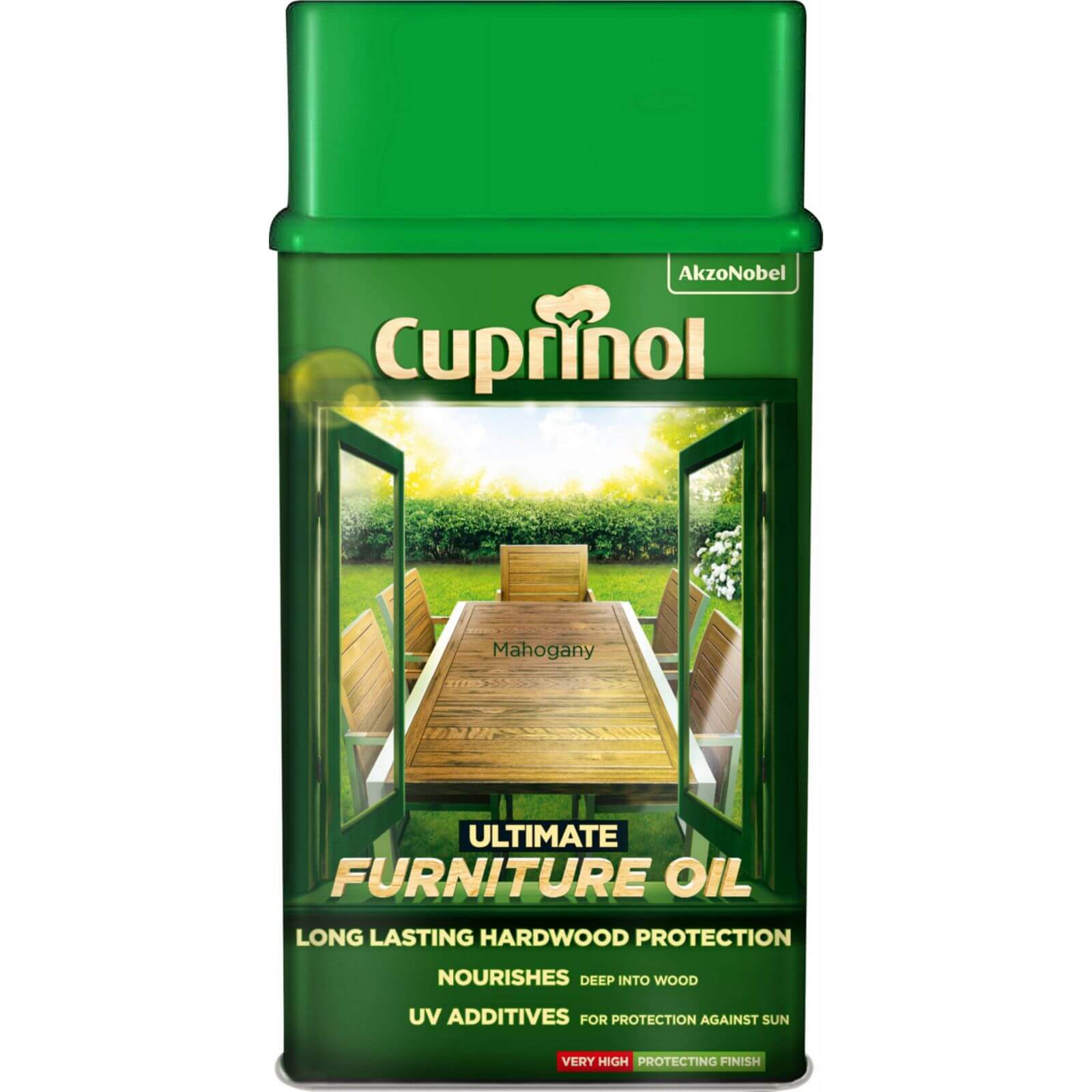 Cuprinol Ultimate Furniture Hardwood Oil - Mahogany - 1L