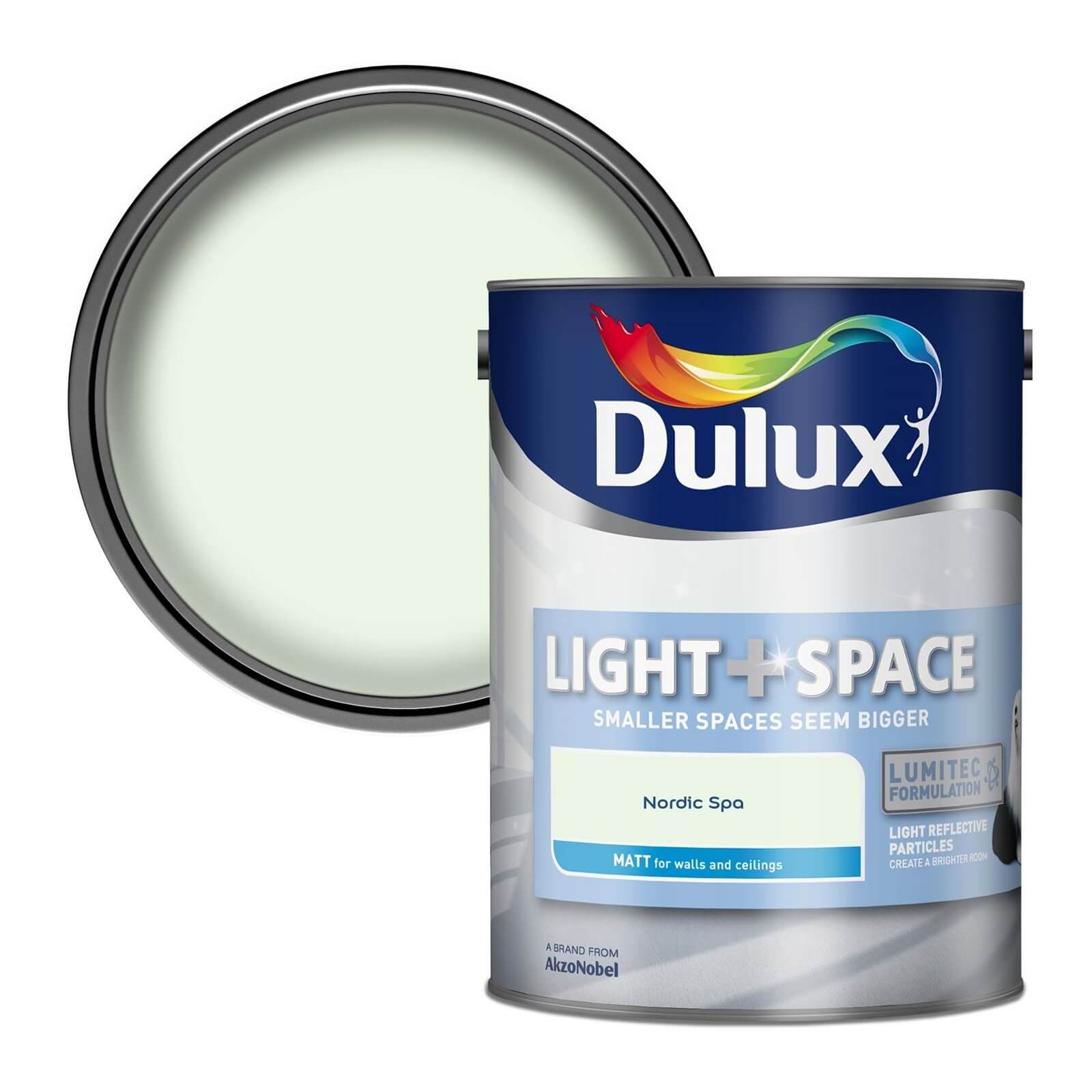 Dulux Light & Space Matt Emulsion Paint Nordic Spa - 5L