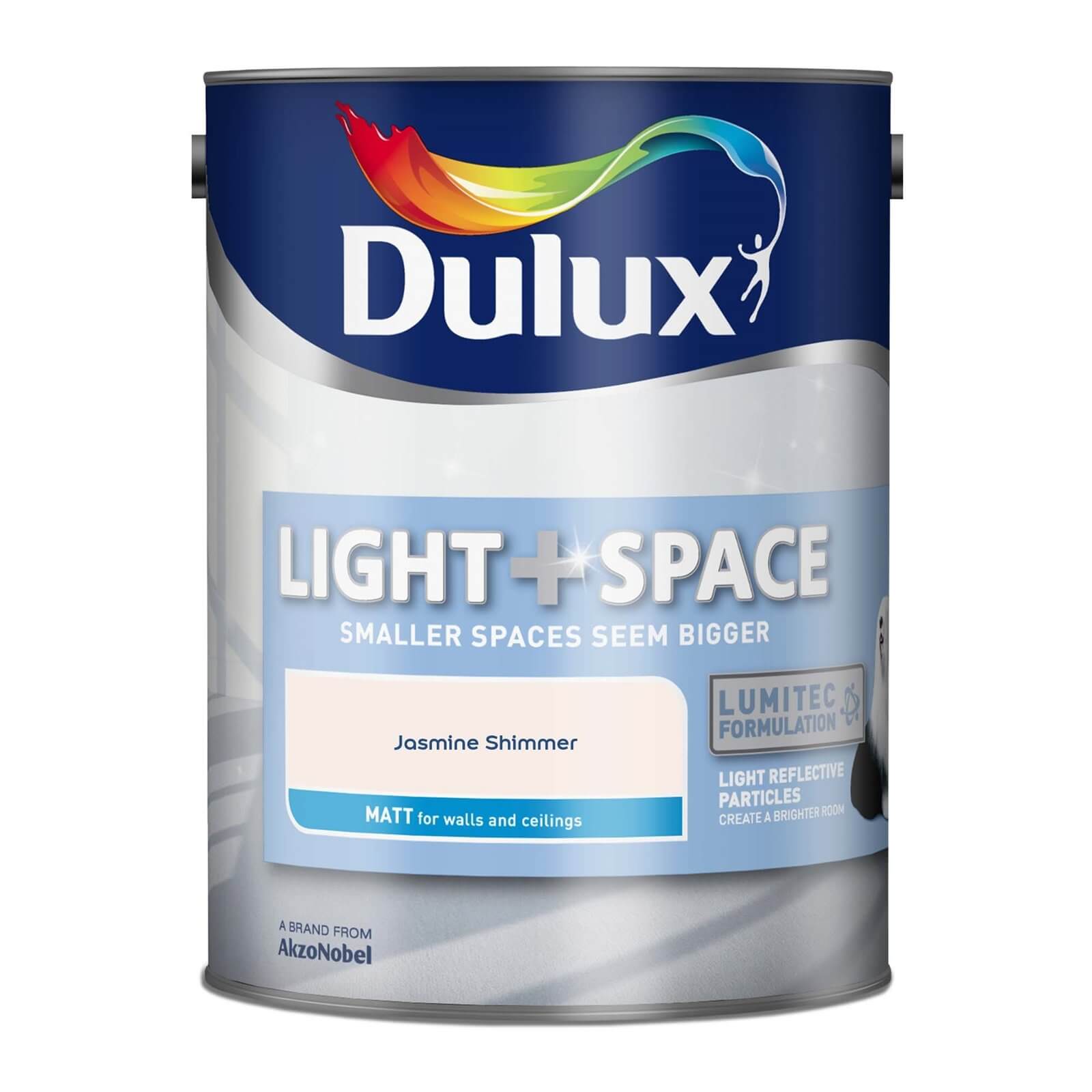 Dulux Light & Space Matt Emulsion Paint Jasmine Shimmer - 5L
