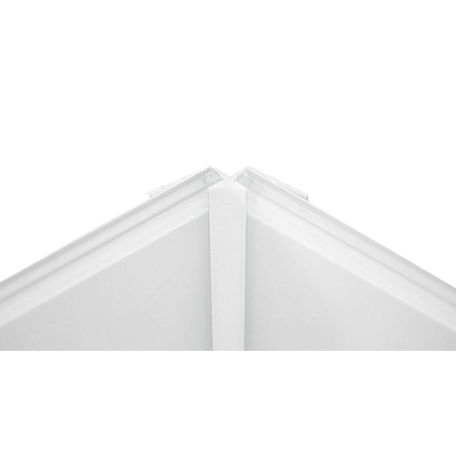 Zenolite Colour Matched PVC Internal Corner - 2500mm - White
