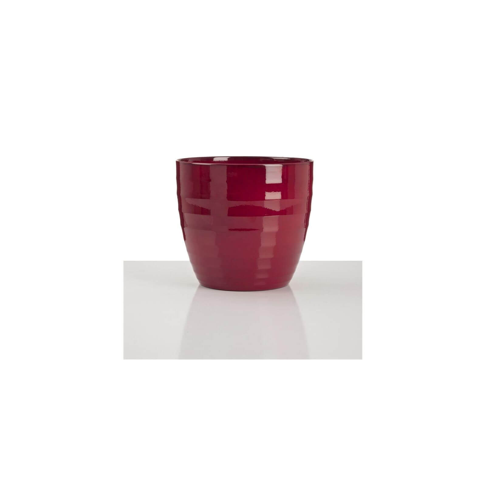 Dark Red Pot  - 16cm