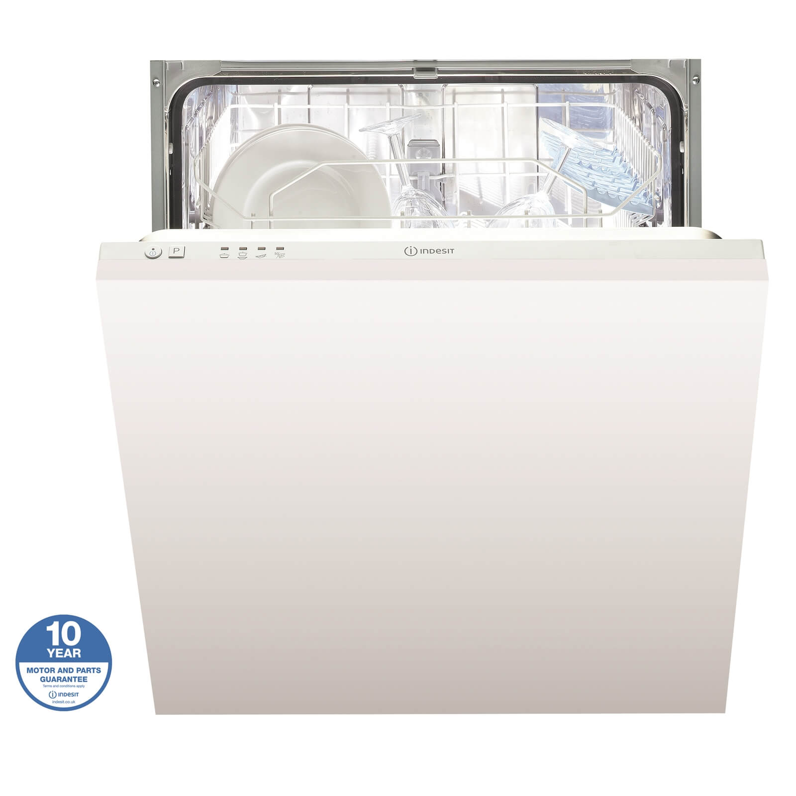 Indesit Ecotime DIF 04B1 Integrated Dishwasher - White
