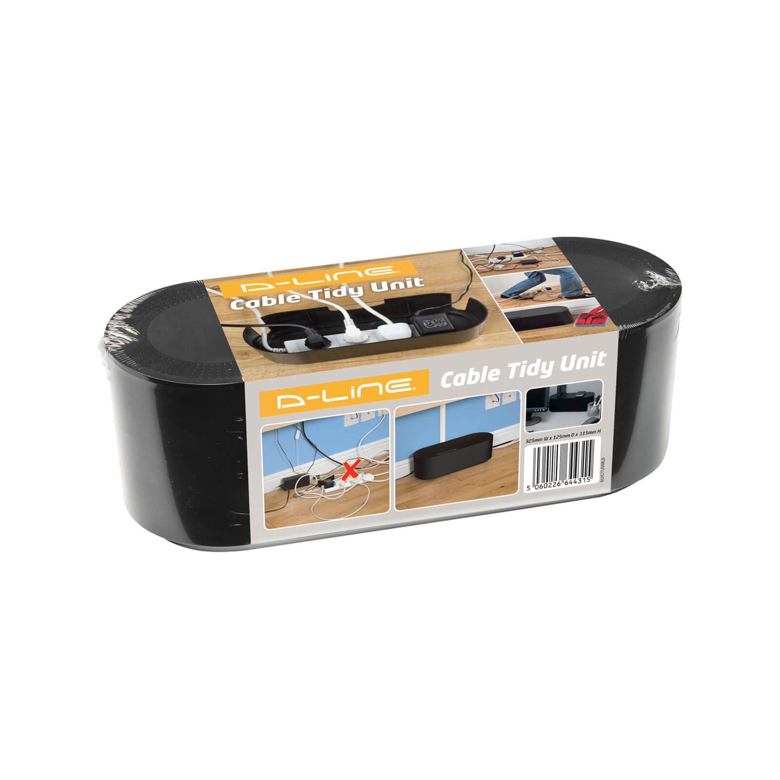 D-Line Cable Tidy Unit Small Black