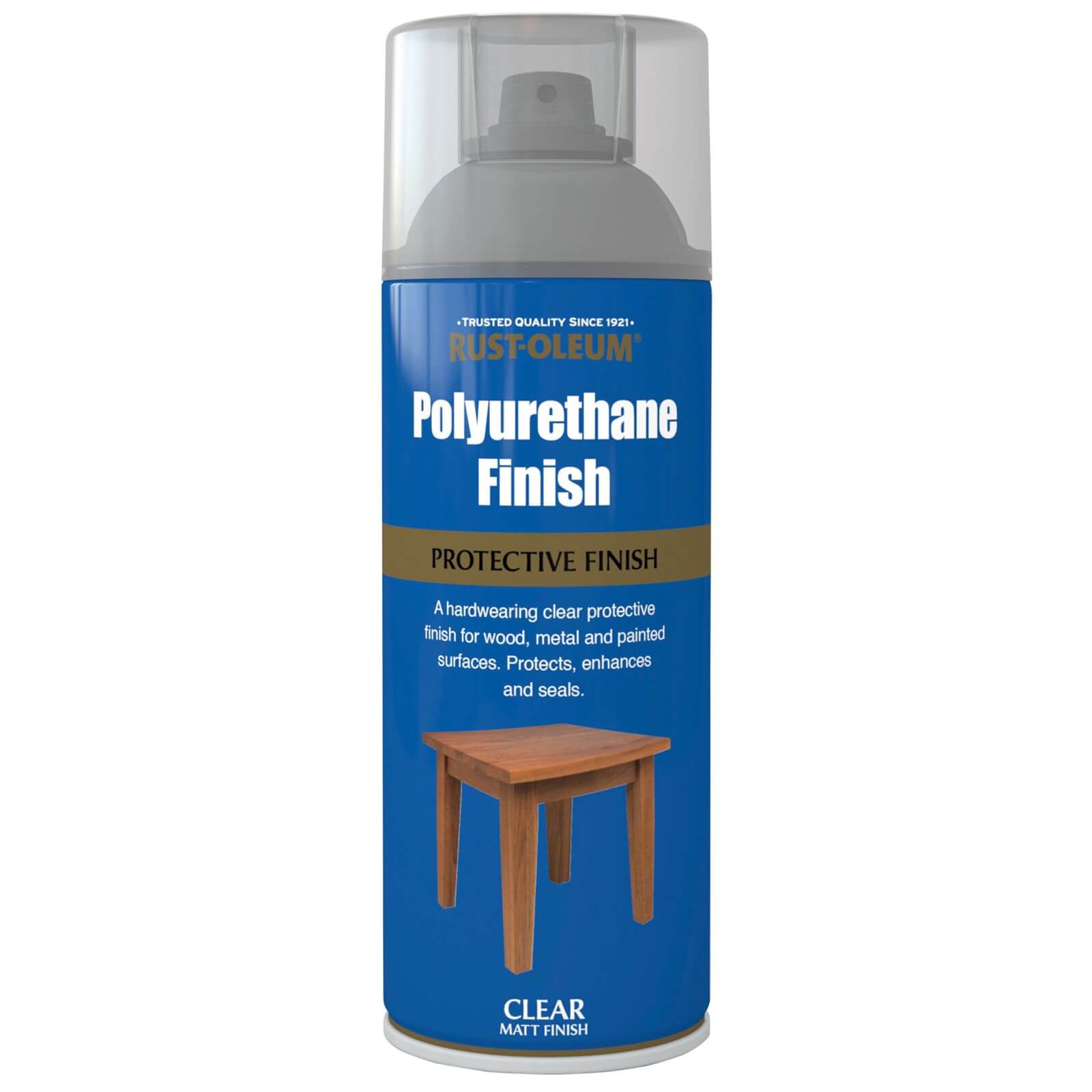 Rust-Oleum Polyurethane Finish Matt Spray Clear - 400ml