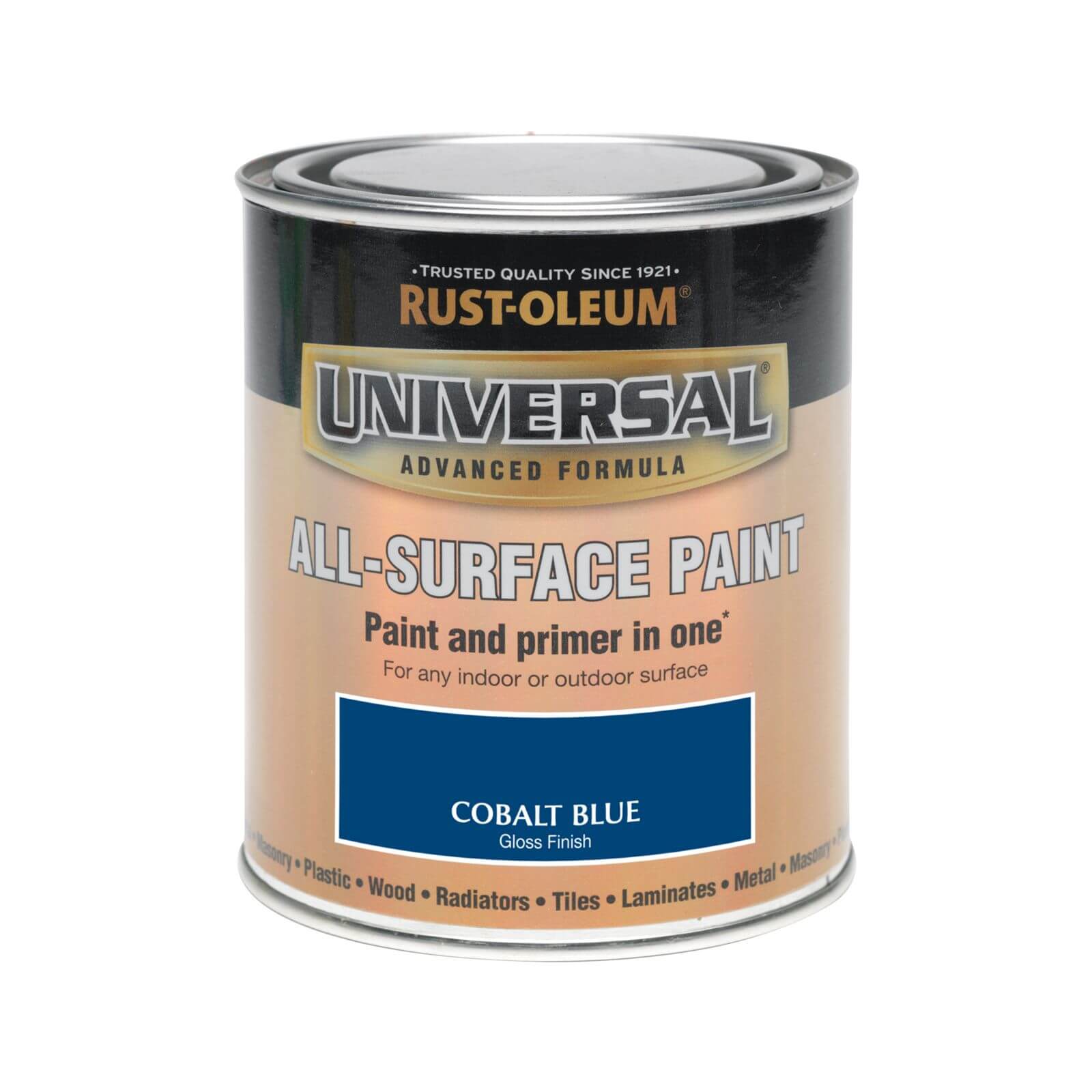 Rust-Oleum Universal All Surface Gloss Paint & Primer - Cobalt Blue - 750ml