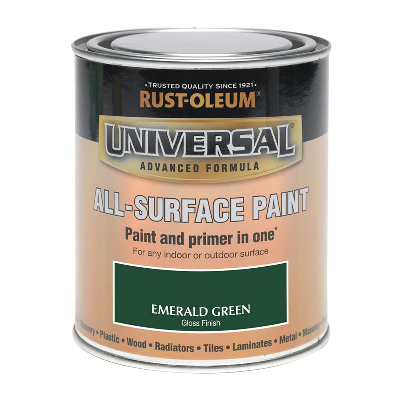 Rust-Oleum Universal All Surface Gloss Paint & Primer - Emerald Green - 250ml