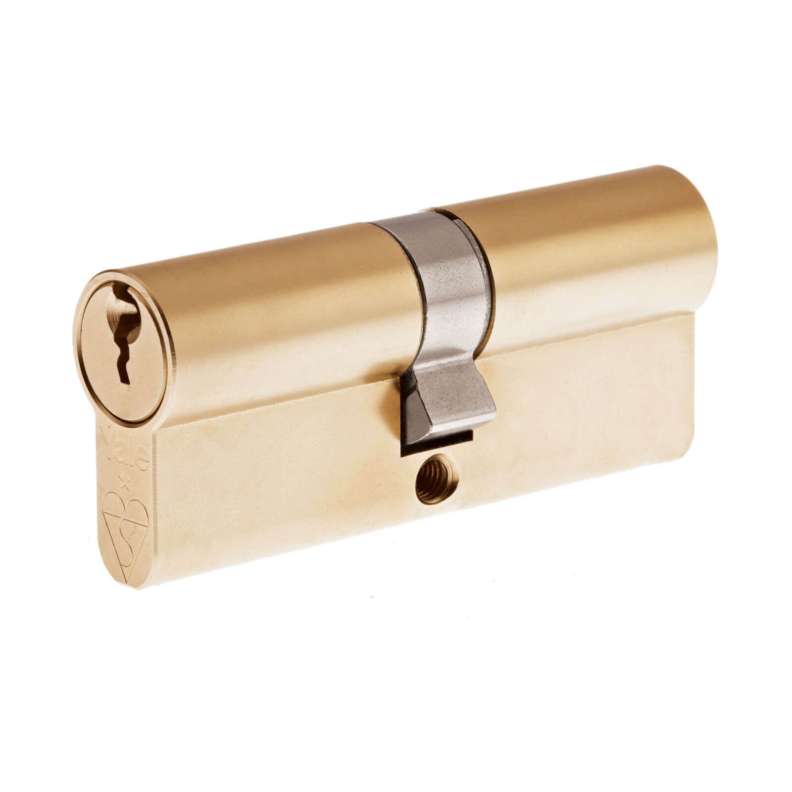 Yale Kitemarked Euro Double Cylinder - 40:10:50 (100mm) - Polsihed Brass