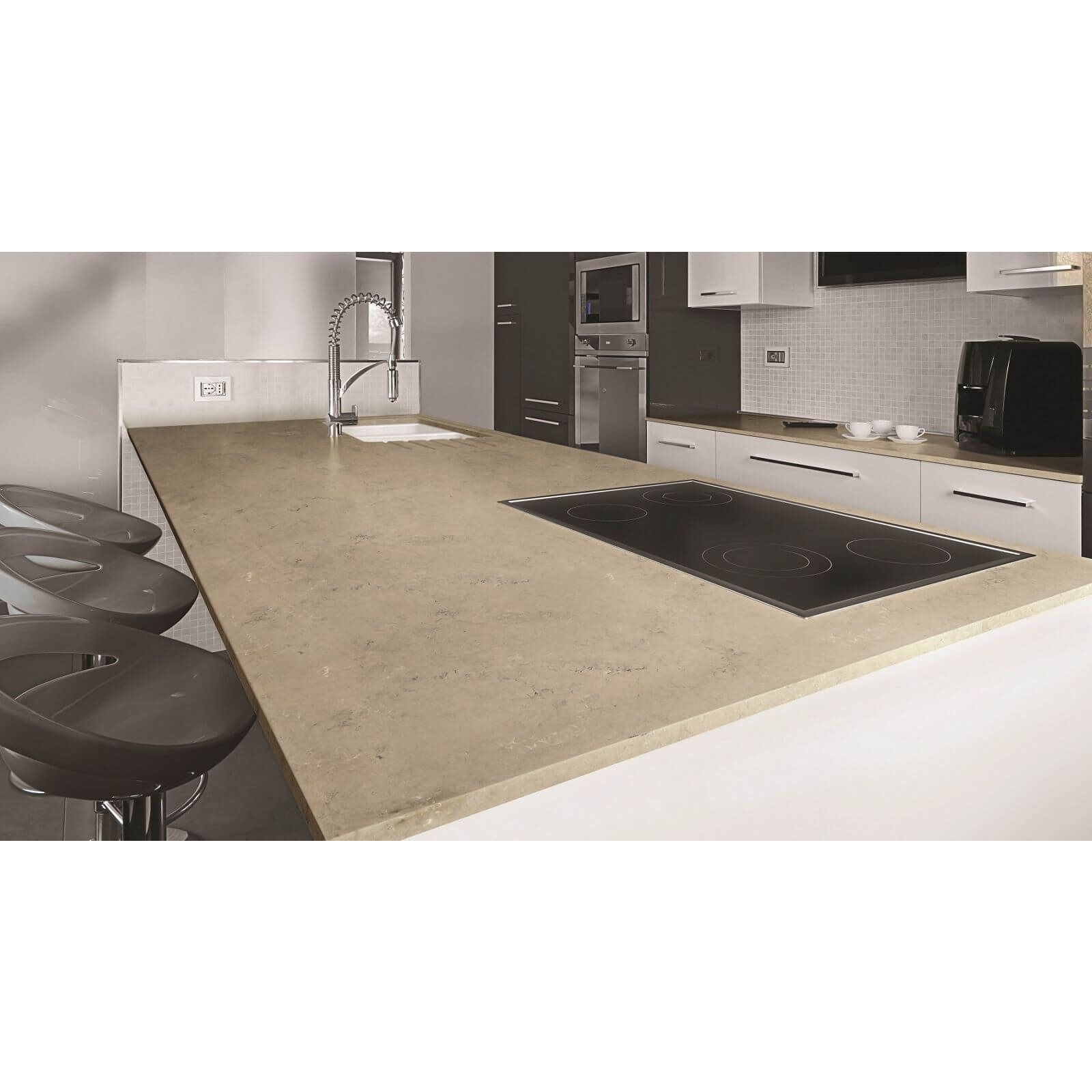 Minerva Desert Rock Kitchen Worktop - 150 x 65 x 2.5cm