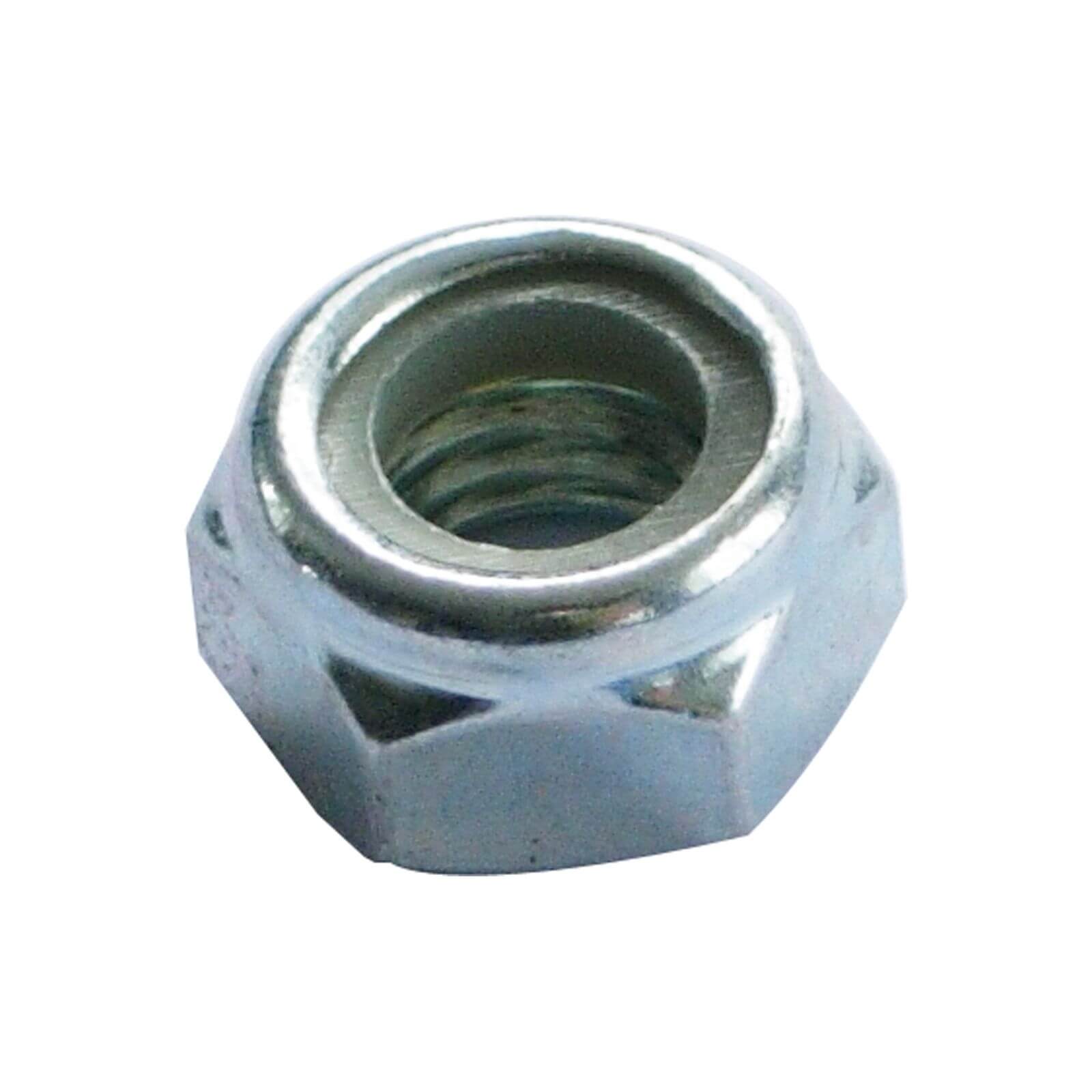 Locking Nut - Bright Zinc Plated - M10 - 10 Pack