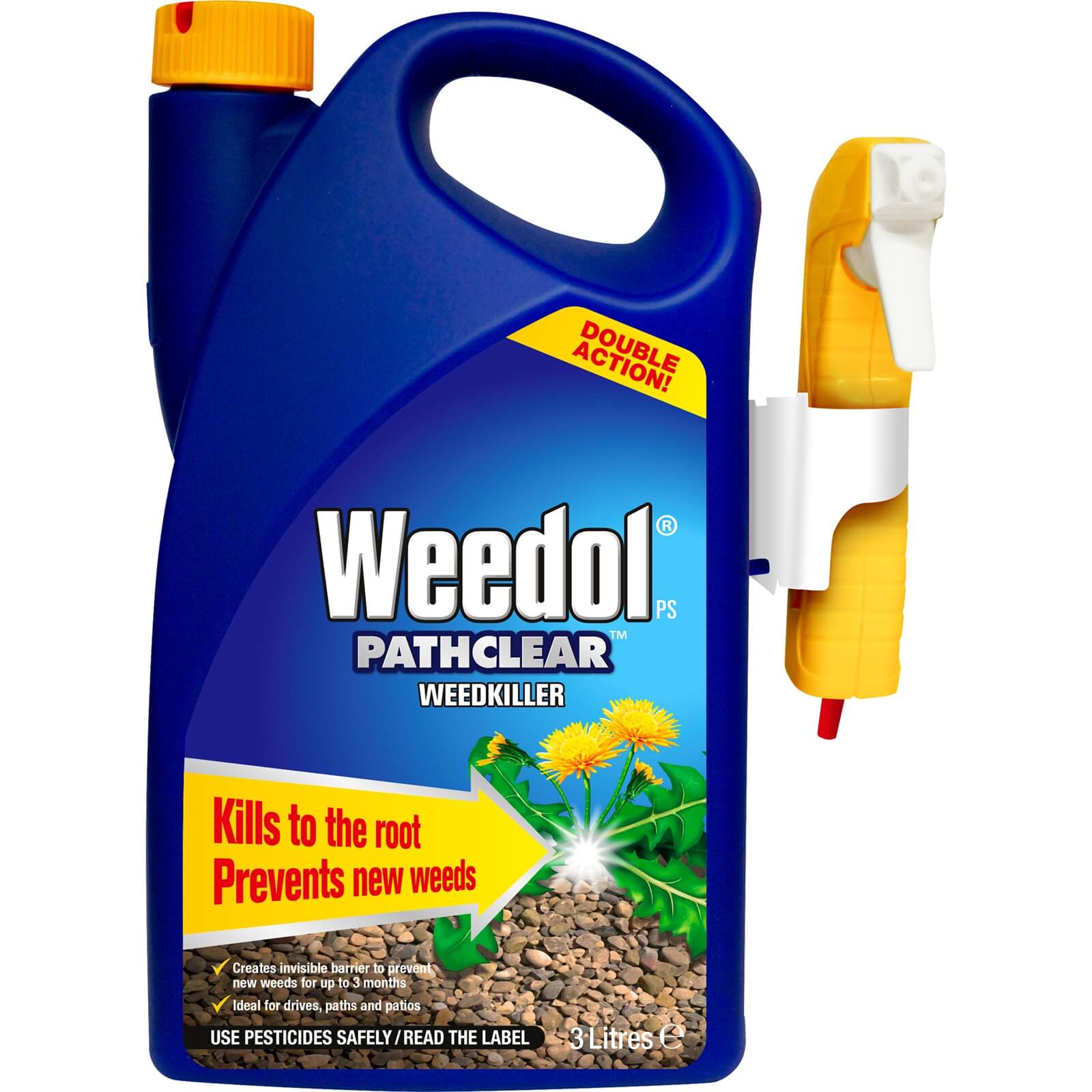 Weedol Gun! Pathclear Ready To Use Weedkiller - 3L