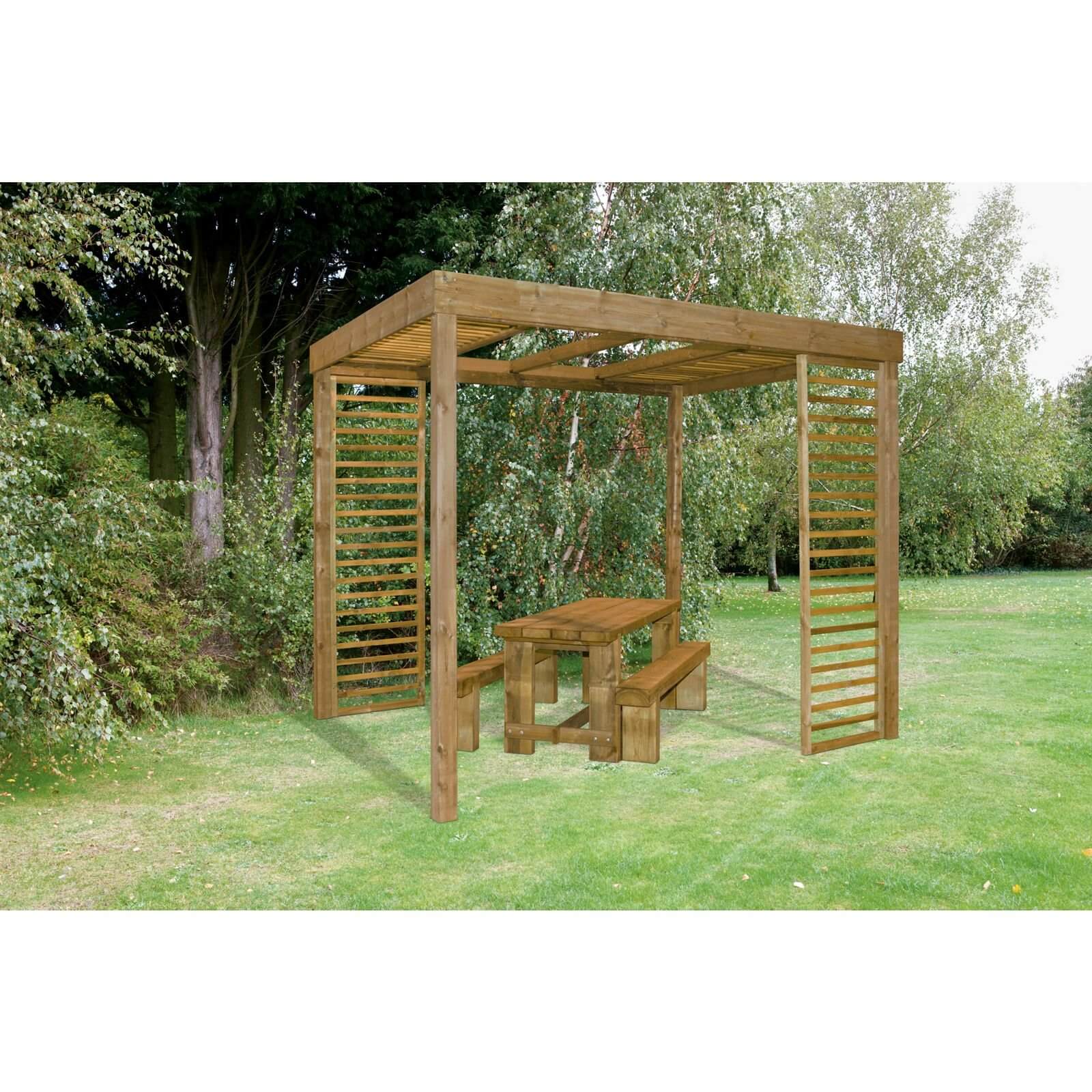 Forest Dining Garden Pergola with Panels