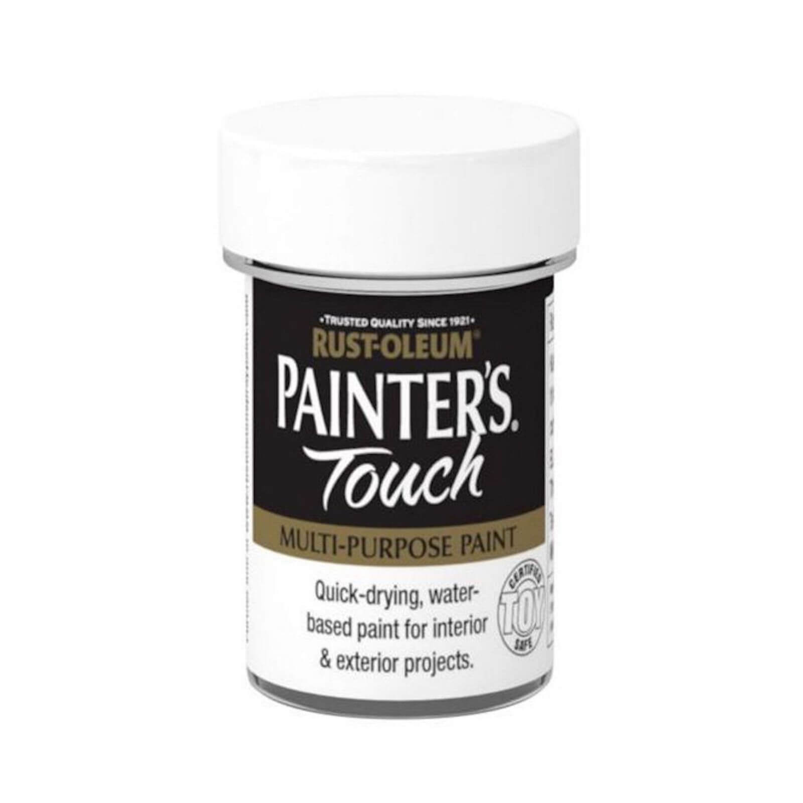 RustOleum Painters Touch Enamel Black MT 20ml Homebase