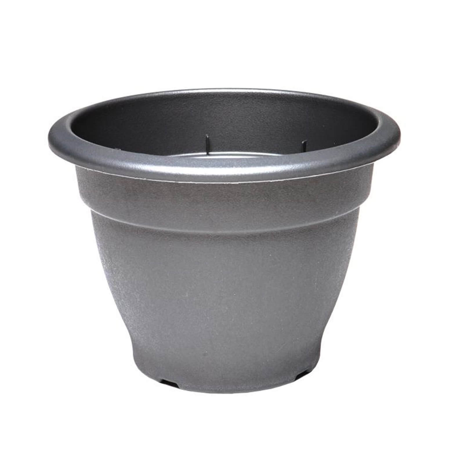 Round Bell Pot in Black - 46cm