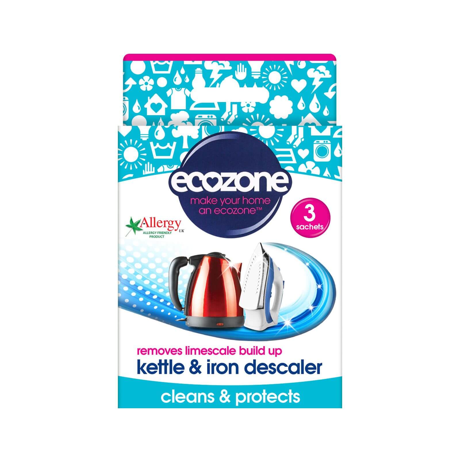 Ecozone Kettle And Iron Descaler - Pack of 3