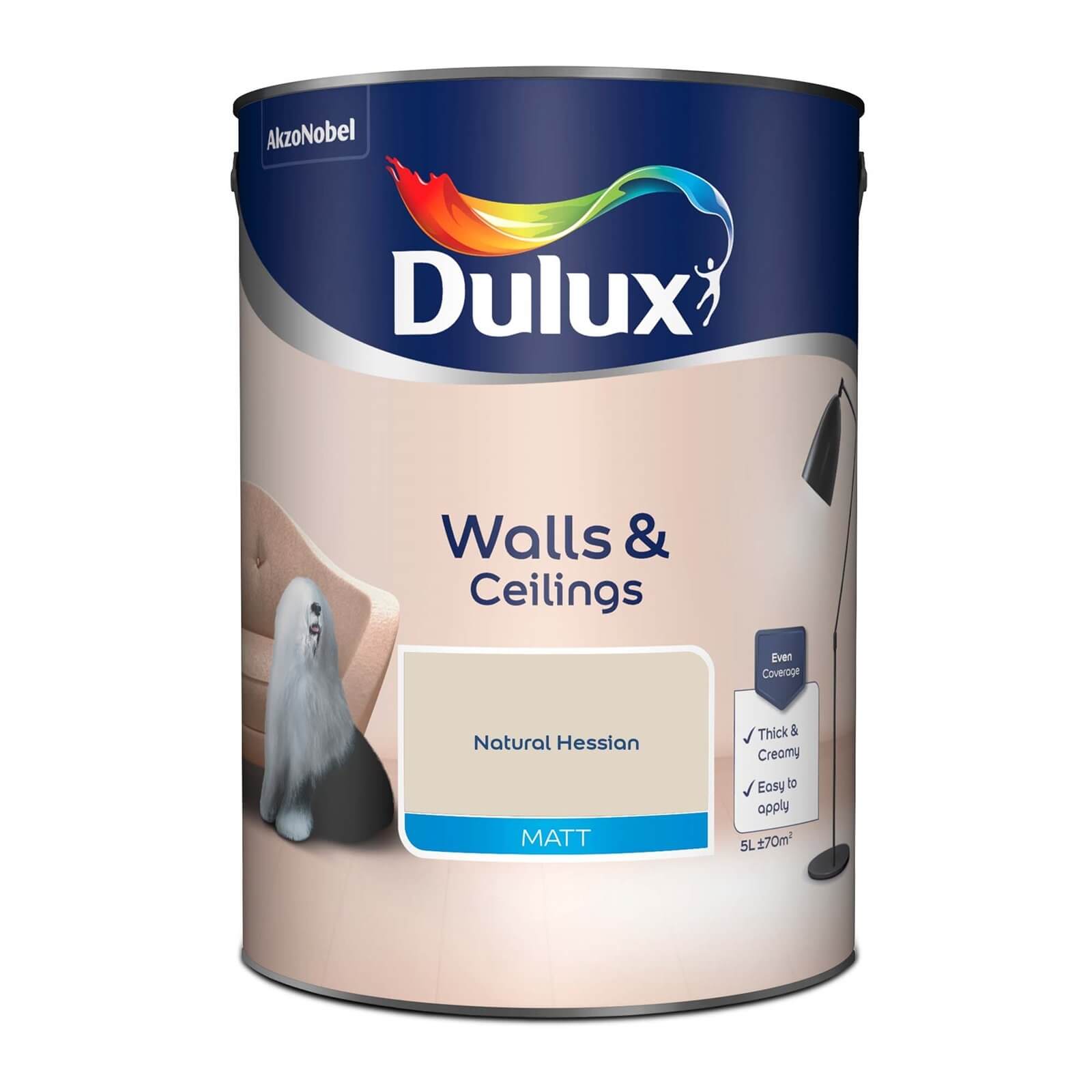 Dulux Matt Emulsion Paint Natural Hessian - 5L