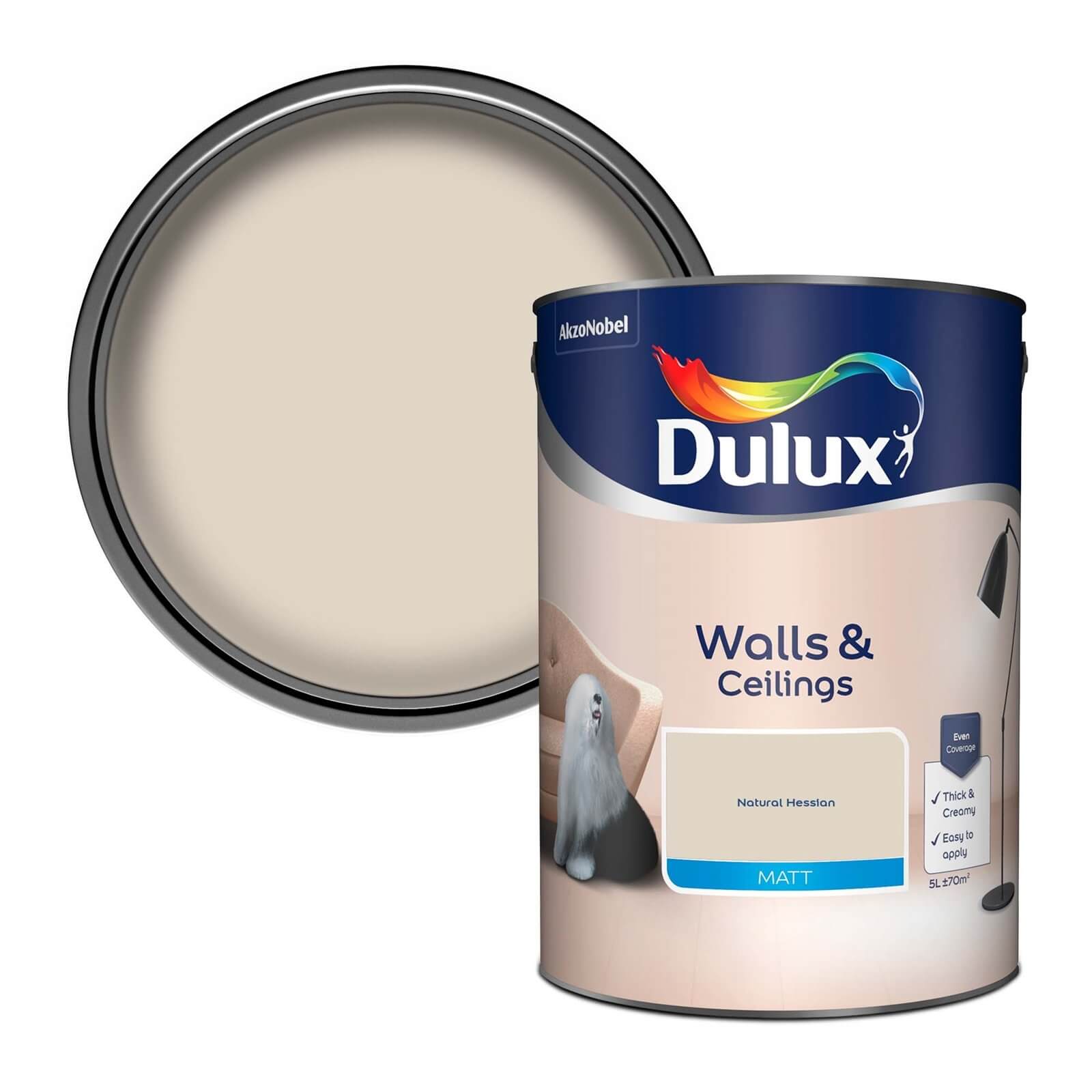Dulux Matt Emulsion Paint Natural Hessian - 5L