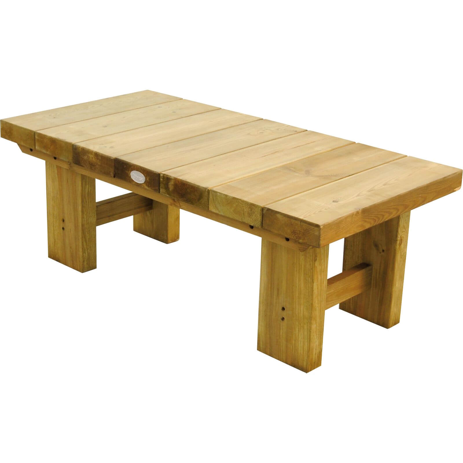 Forest Low Level Wooden Sleeper Table - Natural - 1.2m
