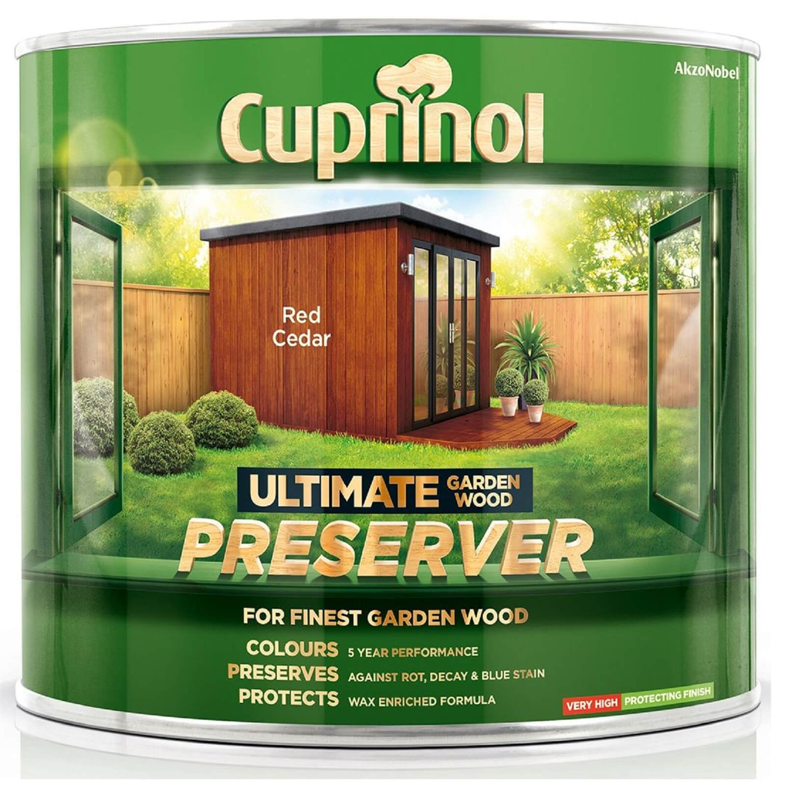 Cuprinol Ultimate Garden Wood Preserver Red Cedar - 1L
