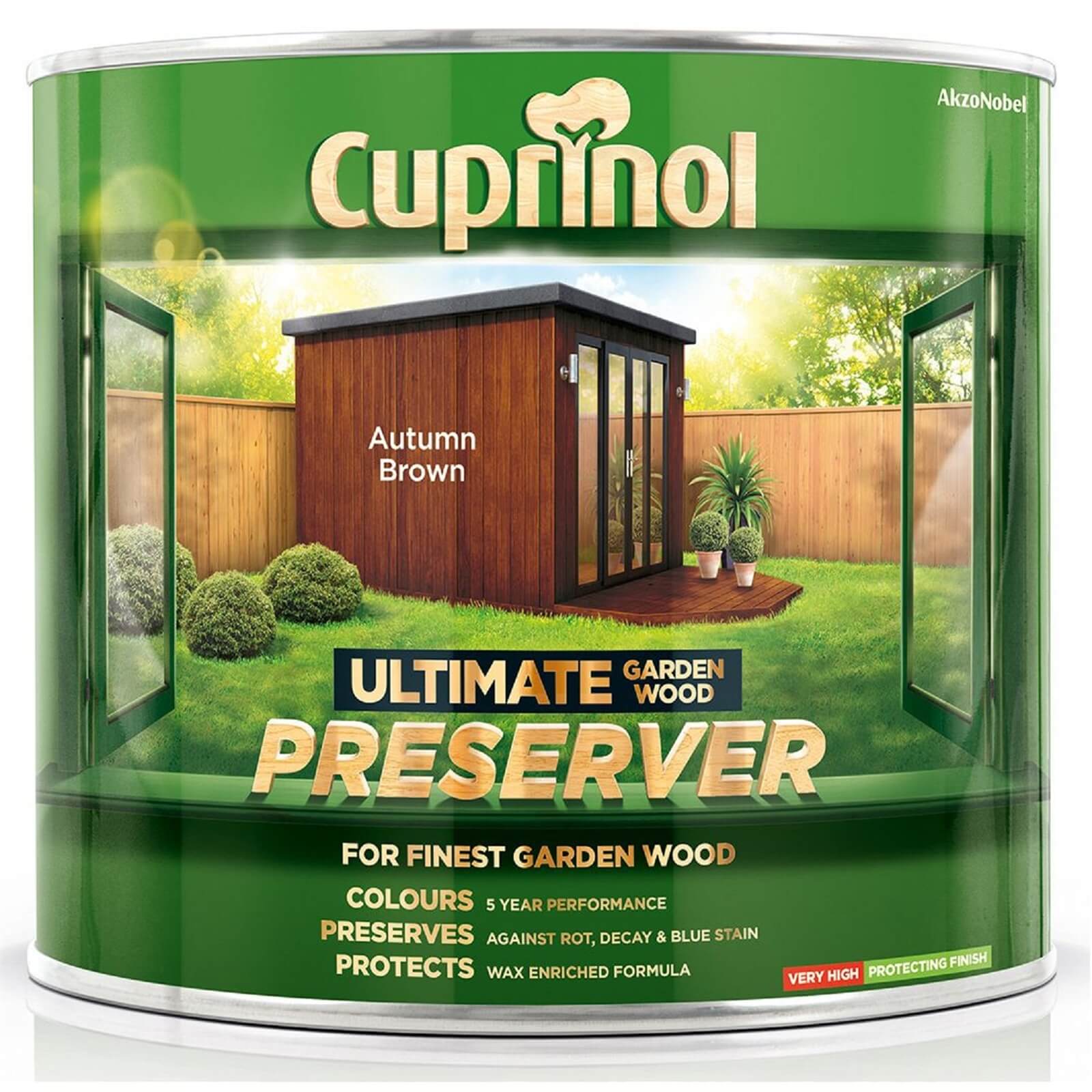 Cuprinol Ultimate Garden Wood Preserver Autumn Brown - 1L