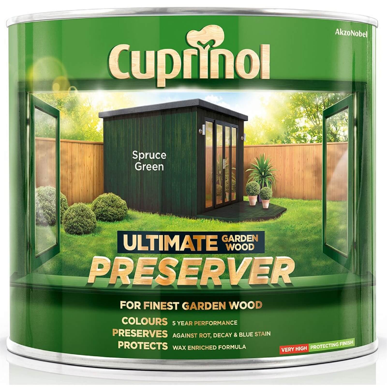 Cuprinol Ultimate Garden Wood Preserver Spruce Green - 1L