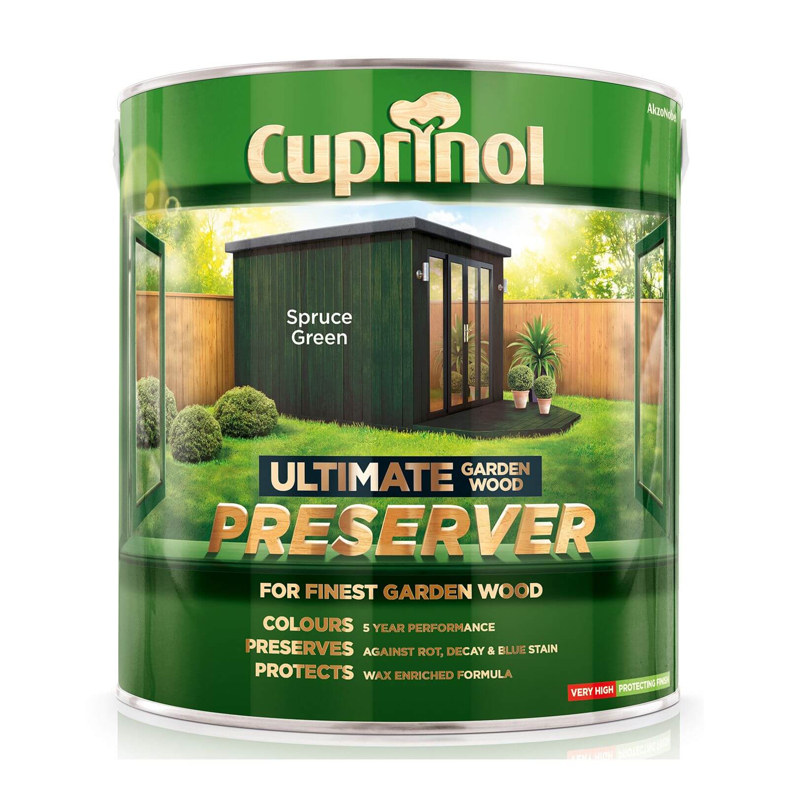 Cuprinol Ultimate Garden Wood Preserver Spruce Green - 4L