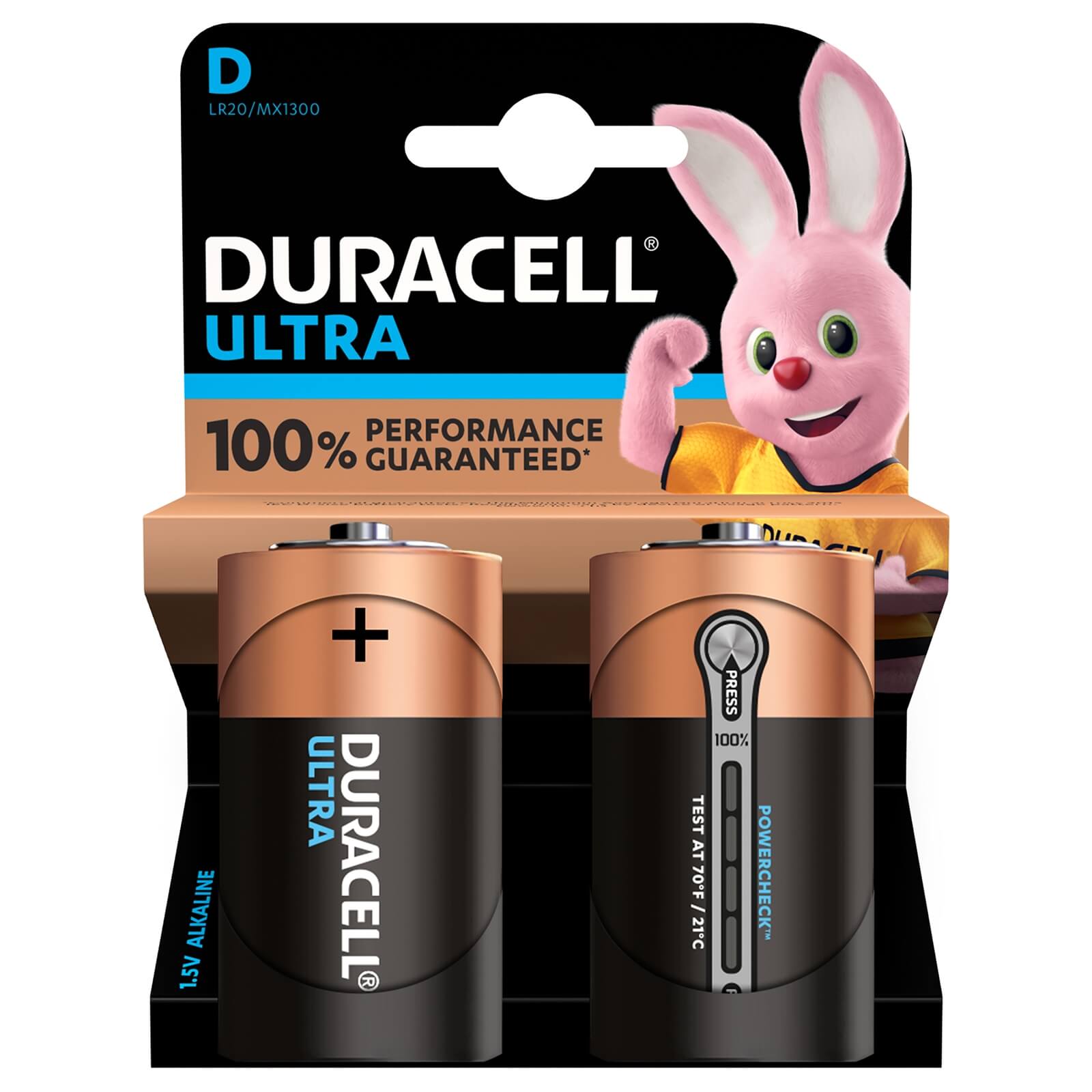 Duracell Ultra MX 1300 D - Packet of 2