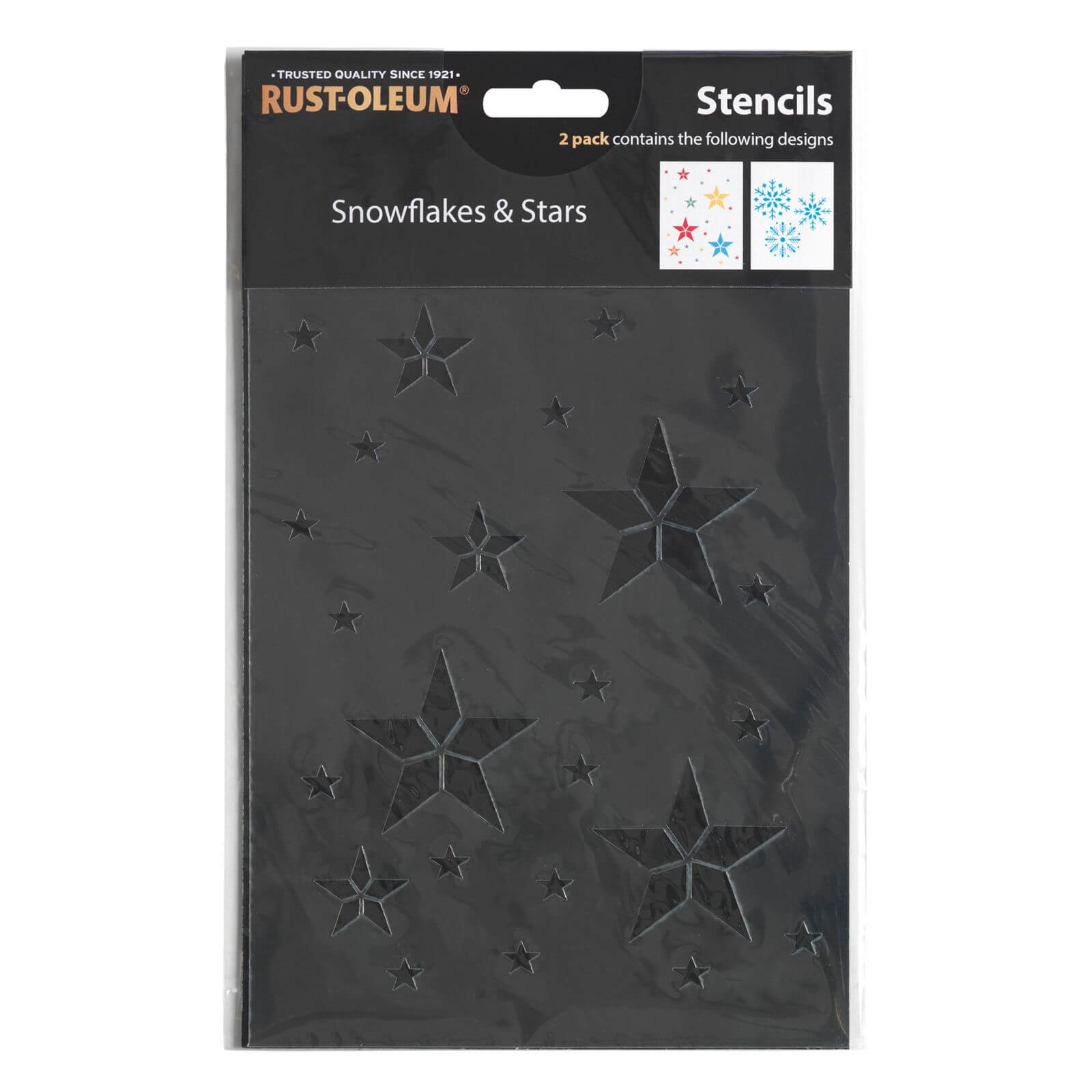 Rust-Oleum Stencil Snowflakes and Stars