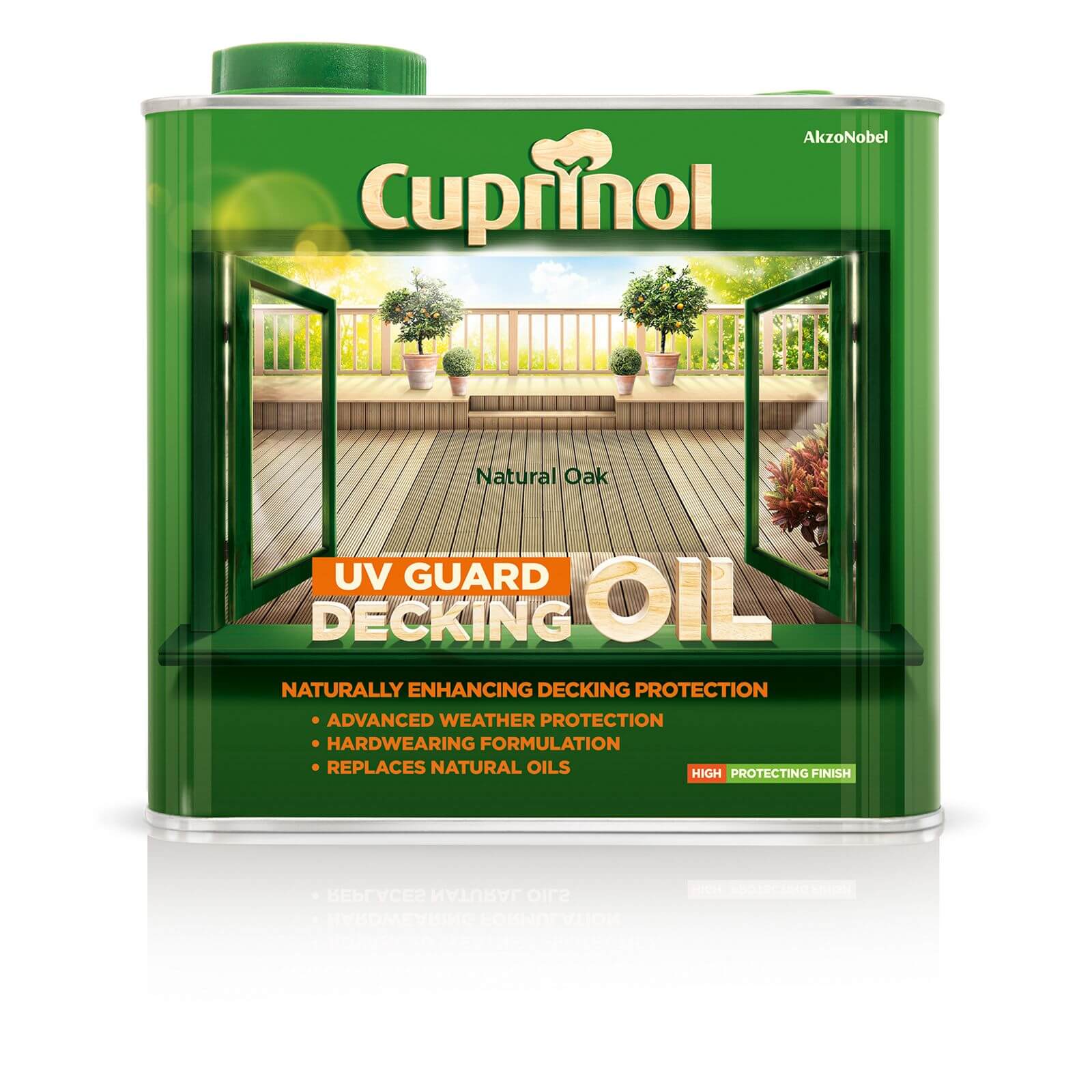 Cuprinol UV Guard Decking Oil Natural Oak - 2.5L