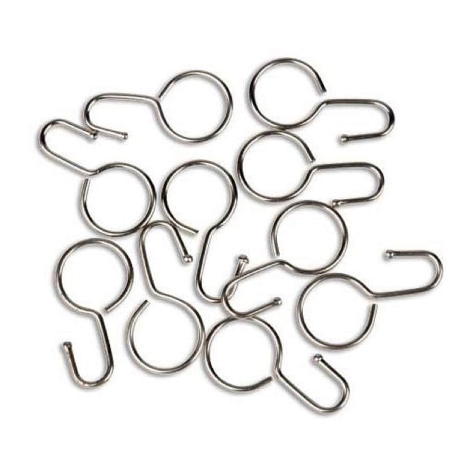 Tension Wire Curtain J Rings 10 pack
