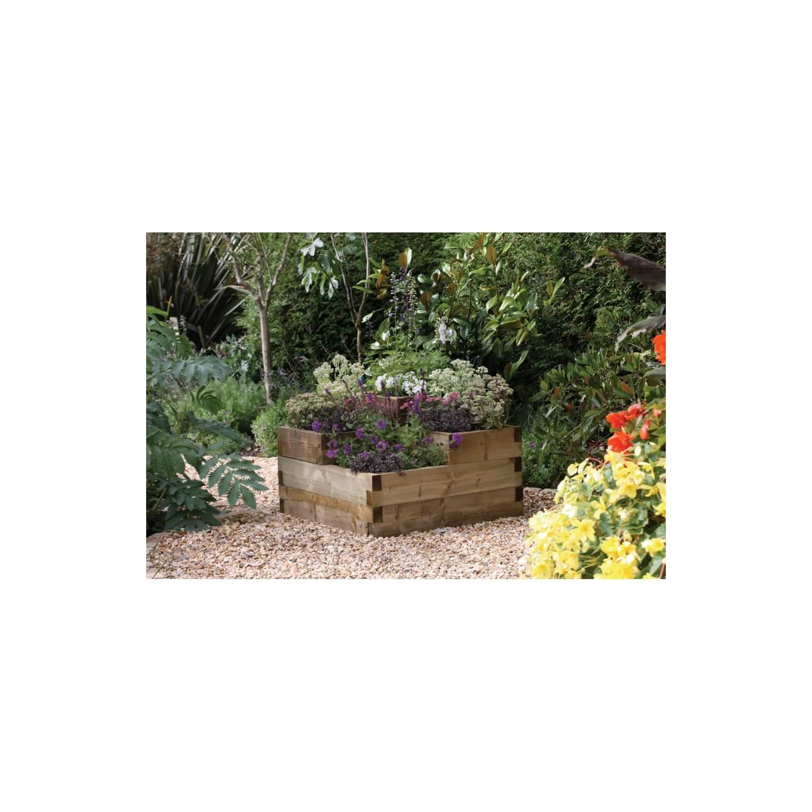 Forest Caledonian Tiered Wooden Raised Bed