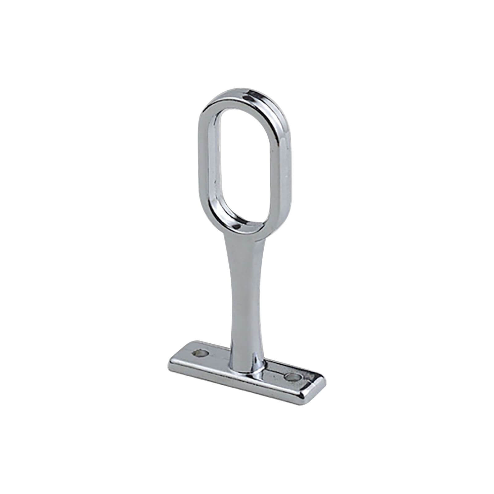 Oval Support Bracket Chrome Plated