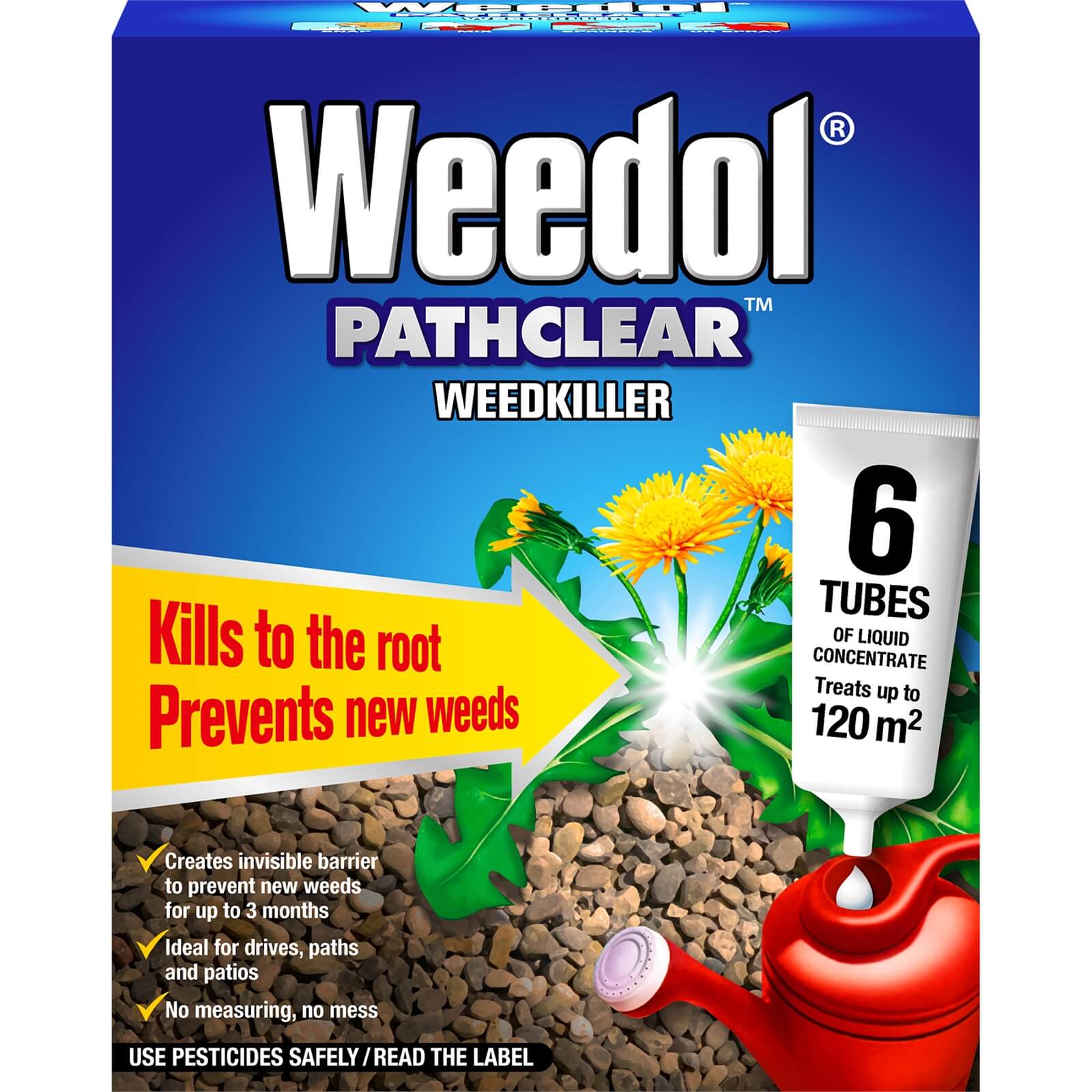 Weedol Pathclear Liquid Concentrate Weedkiller - 6 Tubes