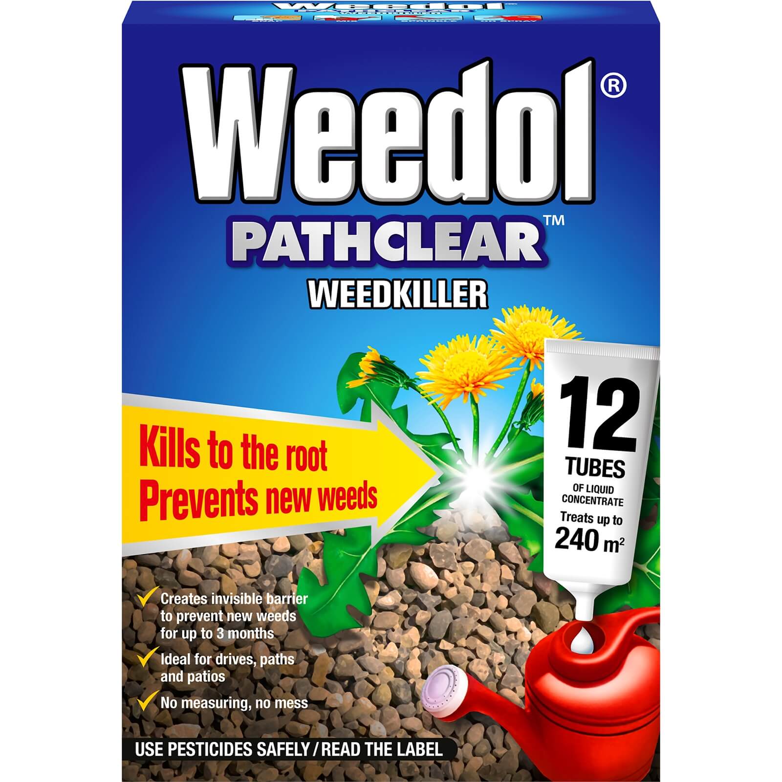 Weedol Pathclear Liquid Concentrate Weedkiller - 12 Tubes