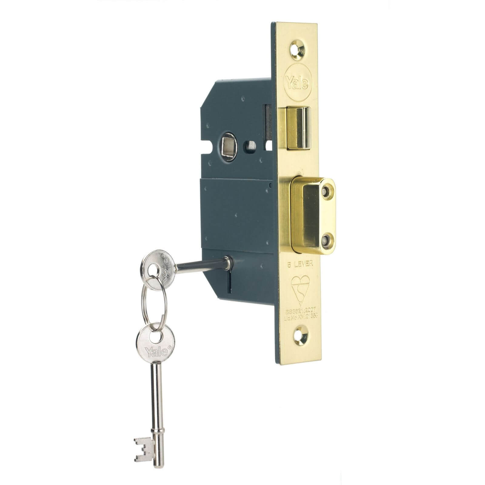 Yale PM560 British Standard BS3621 5 Lever 64mm - Brass