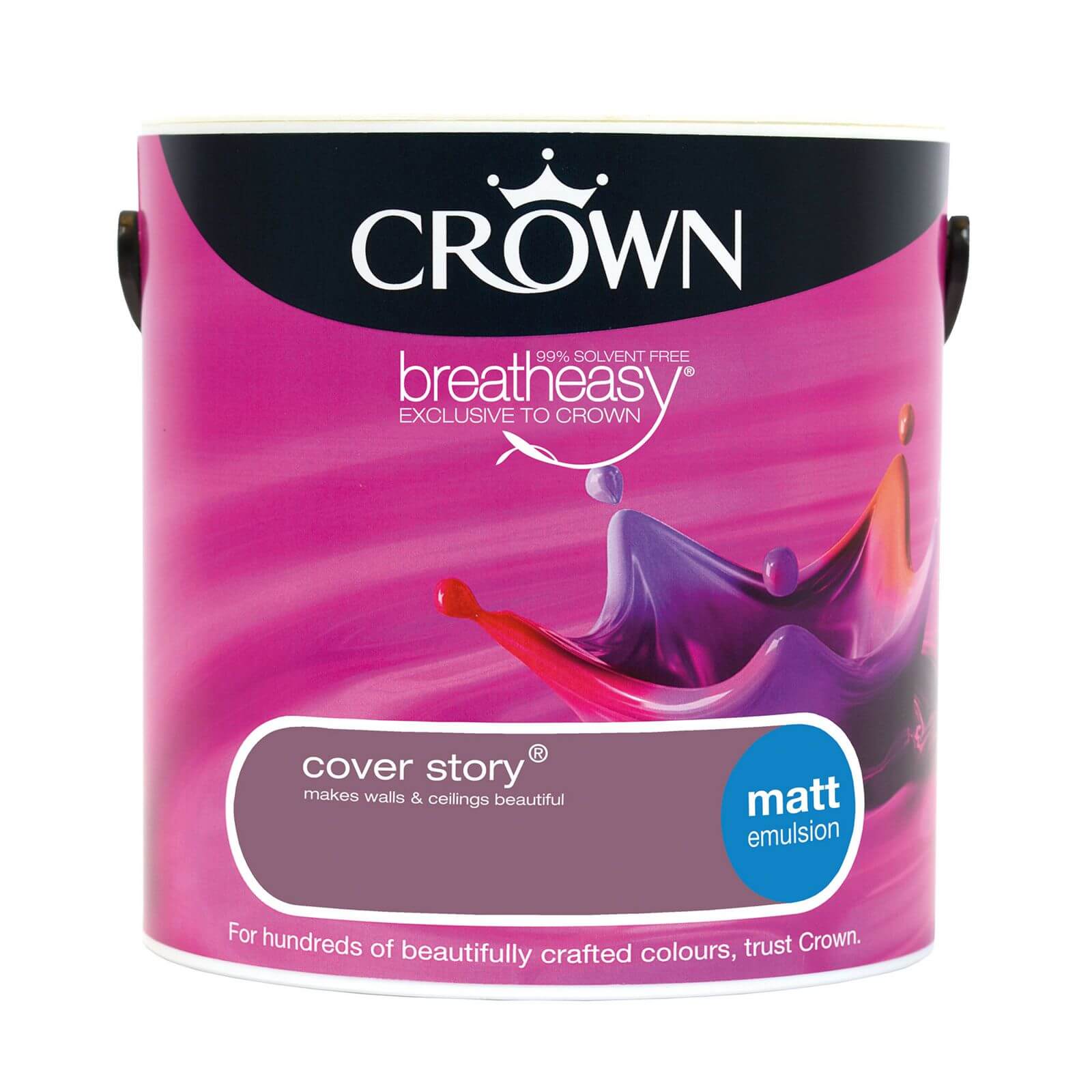 Crown Breatheasy Cover Story - Matt Standard Emulsion Paint - 2.5L