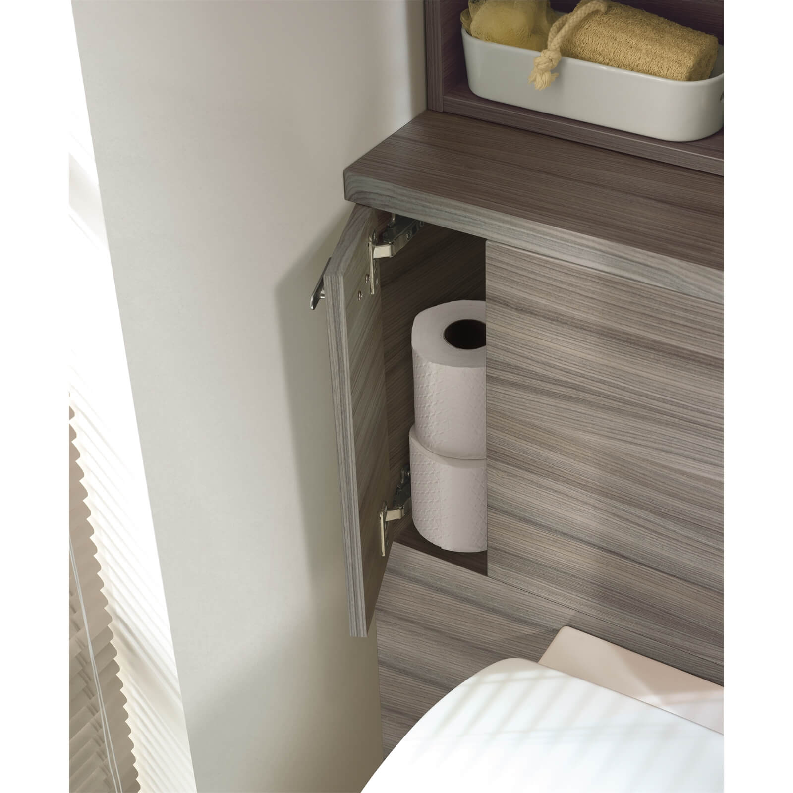Ideal Standard Senses Space Back to Wall Toilet Unit Package - Dark Walnut