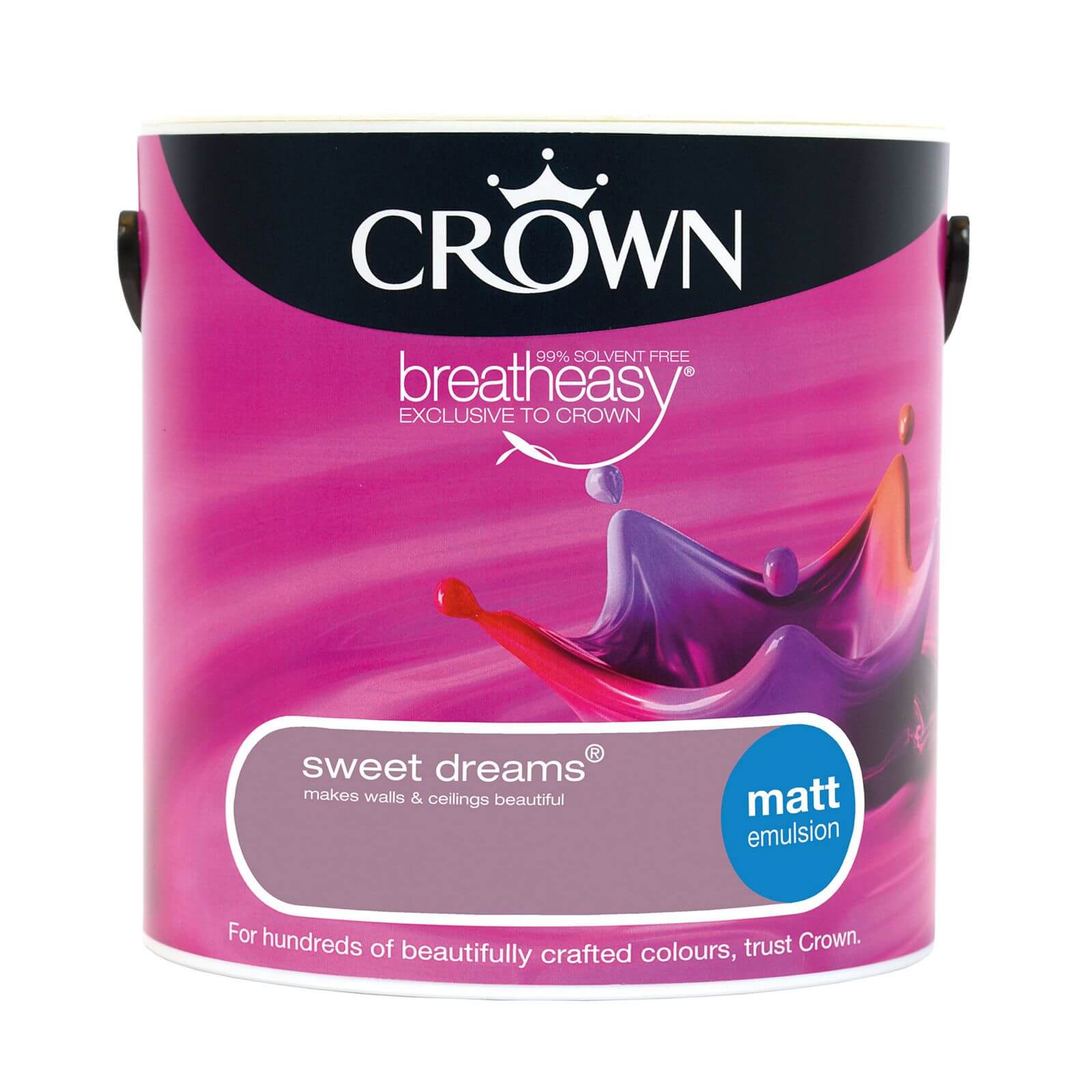 Crown Breatheasy Sweet Dreams Matt Standard Emulsion Paint - 2.5L