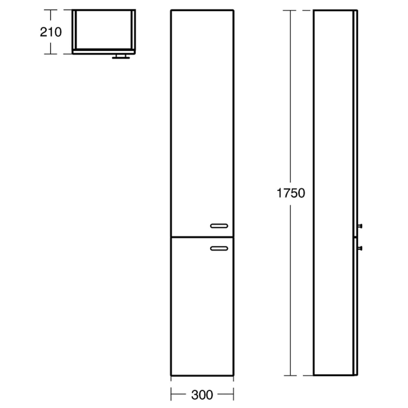 Ideal Standard Senses Space Storage Column - Gloss White