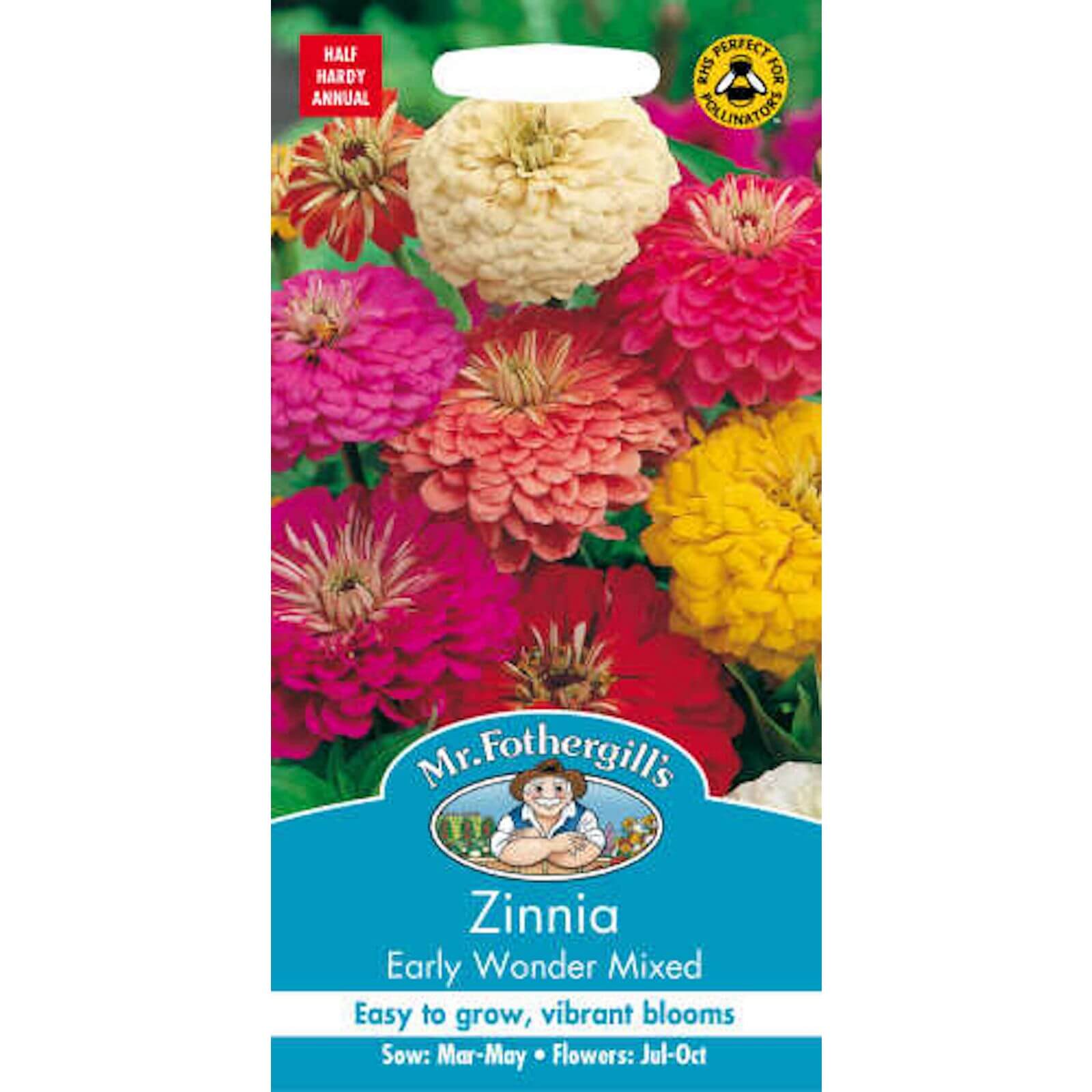 Mr. Fothergill's Zinnia Early Wonder Mixed Seeds