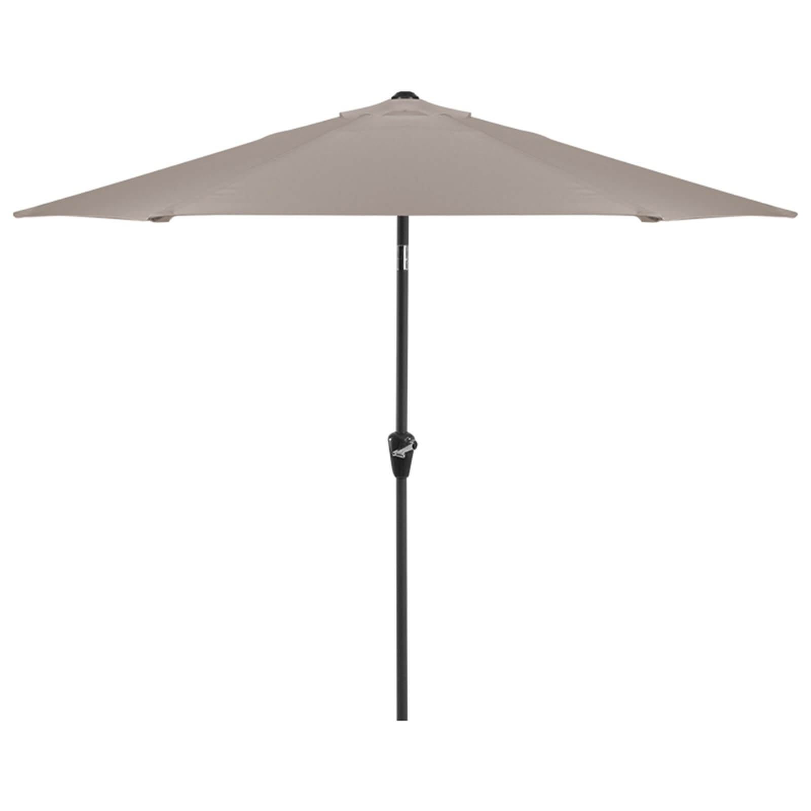 Aluminium Umbrella Parasol - 3m - Taupe