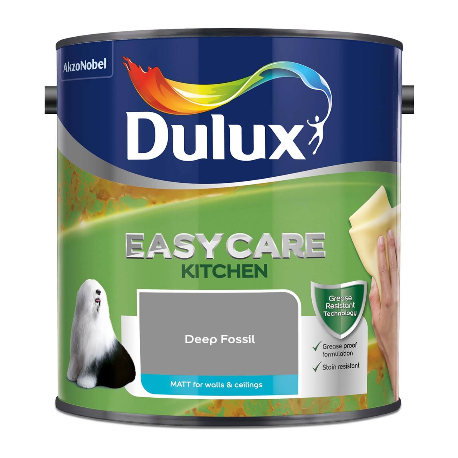 Dulux Easycare Kitchen Deep Fossil Matt Paint - 2.5L