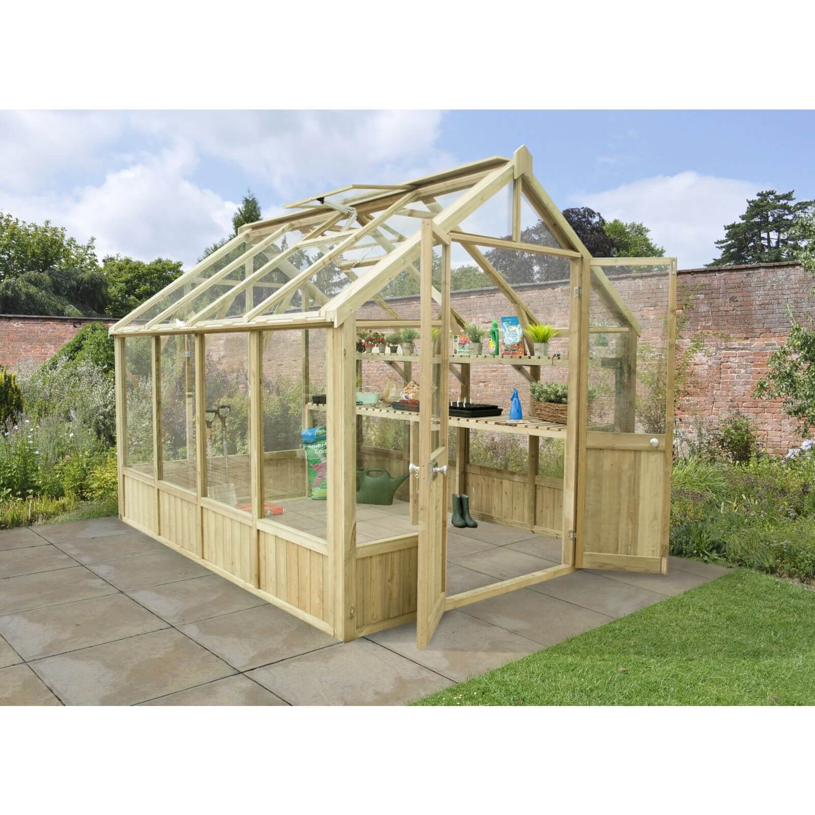 Forest 6 x 4ft Wooden Greenhouse
