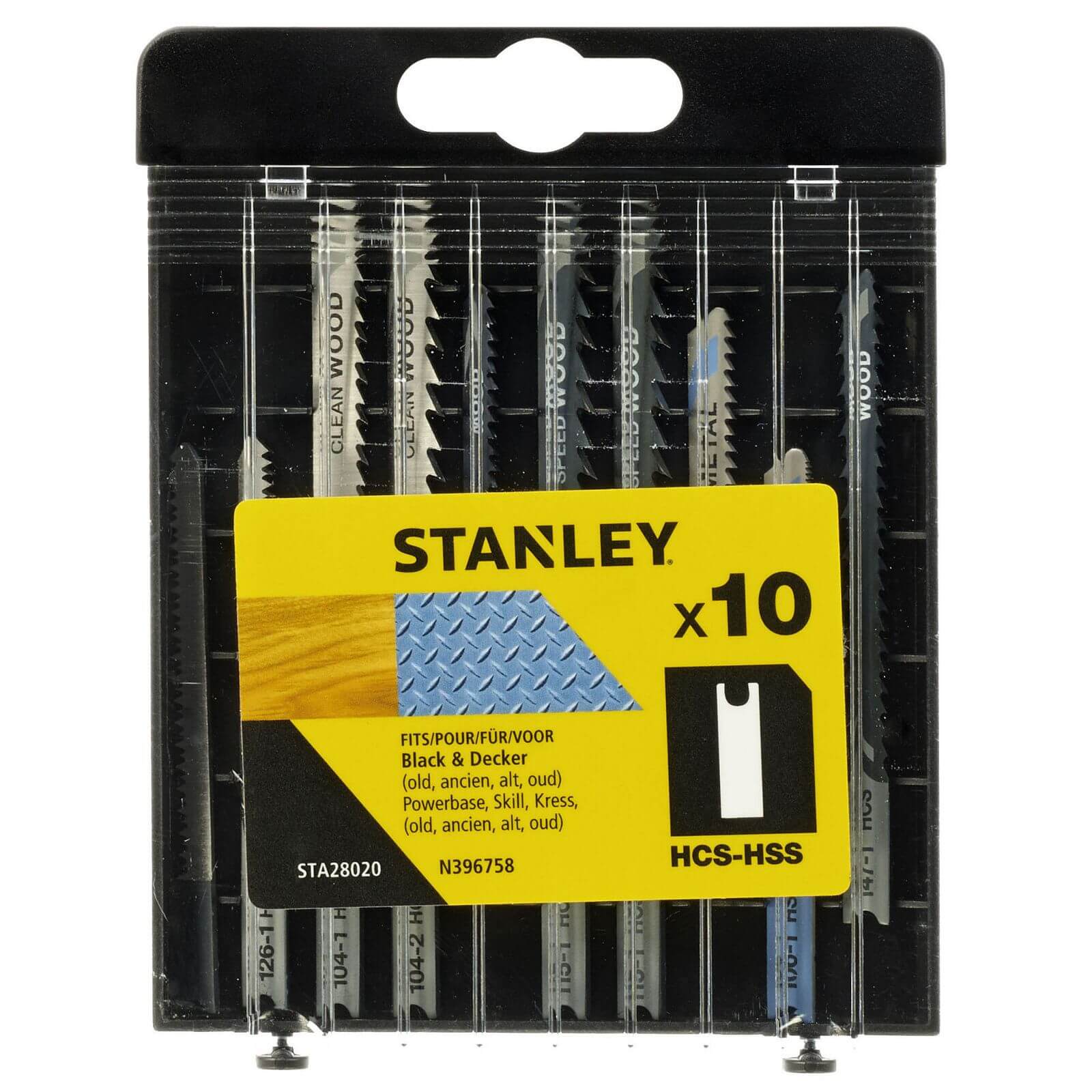Stanley 10Pc Mixed Jigsaw Blades U - STA28020-XJ