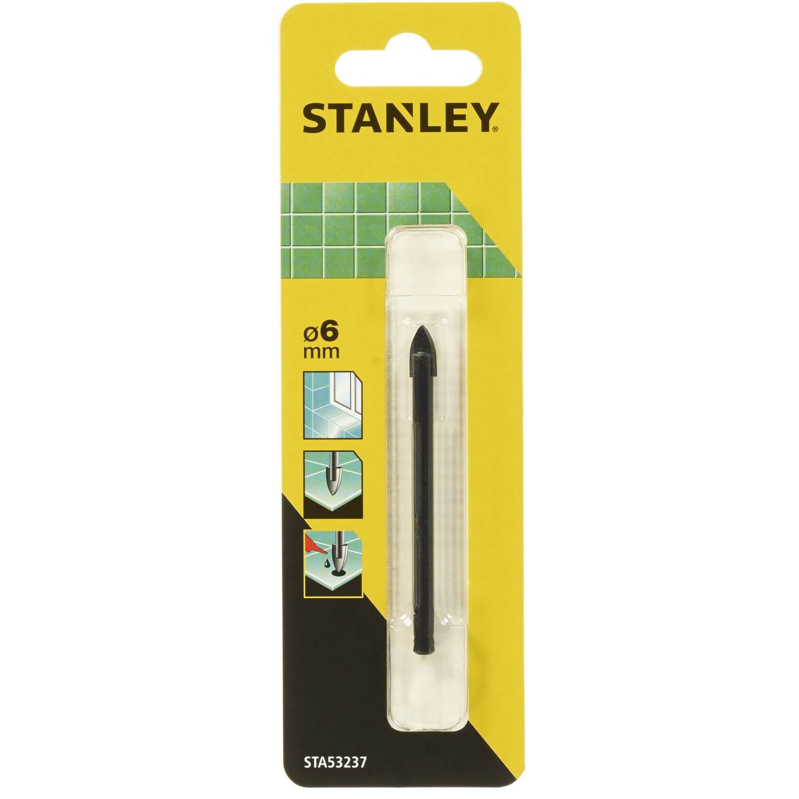 Stanley Drill Bit Tile & Glass 6mm - STA53237-QZ