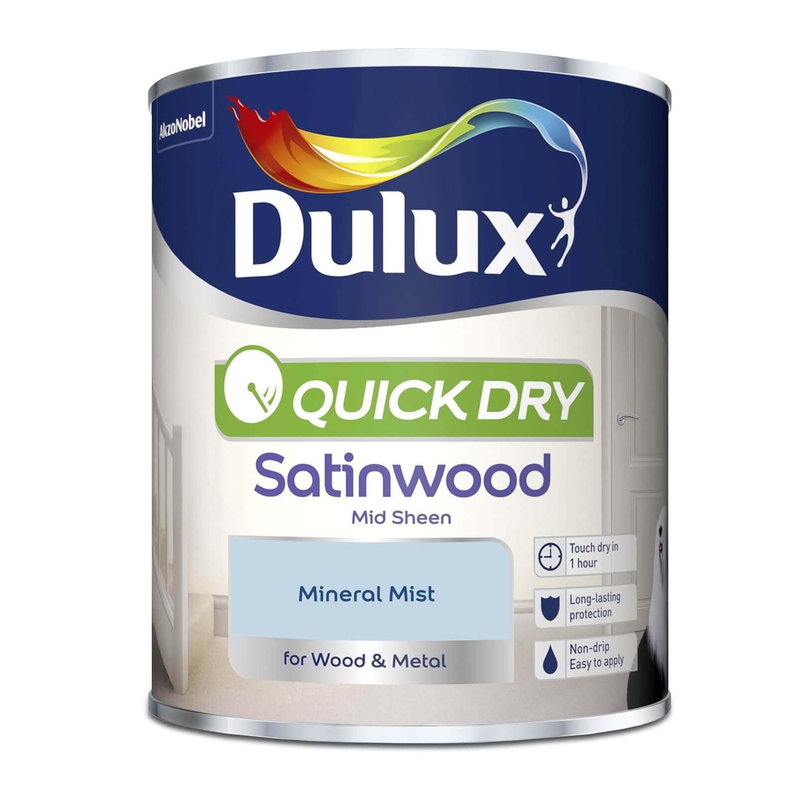 Dulux Quick Dry Satinwood Mineral Mist - 750ml
