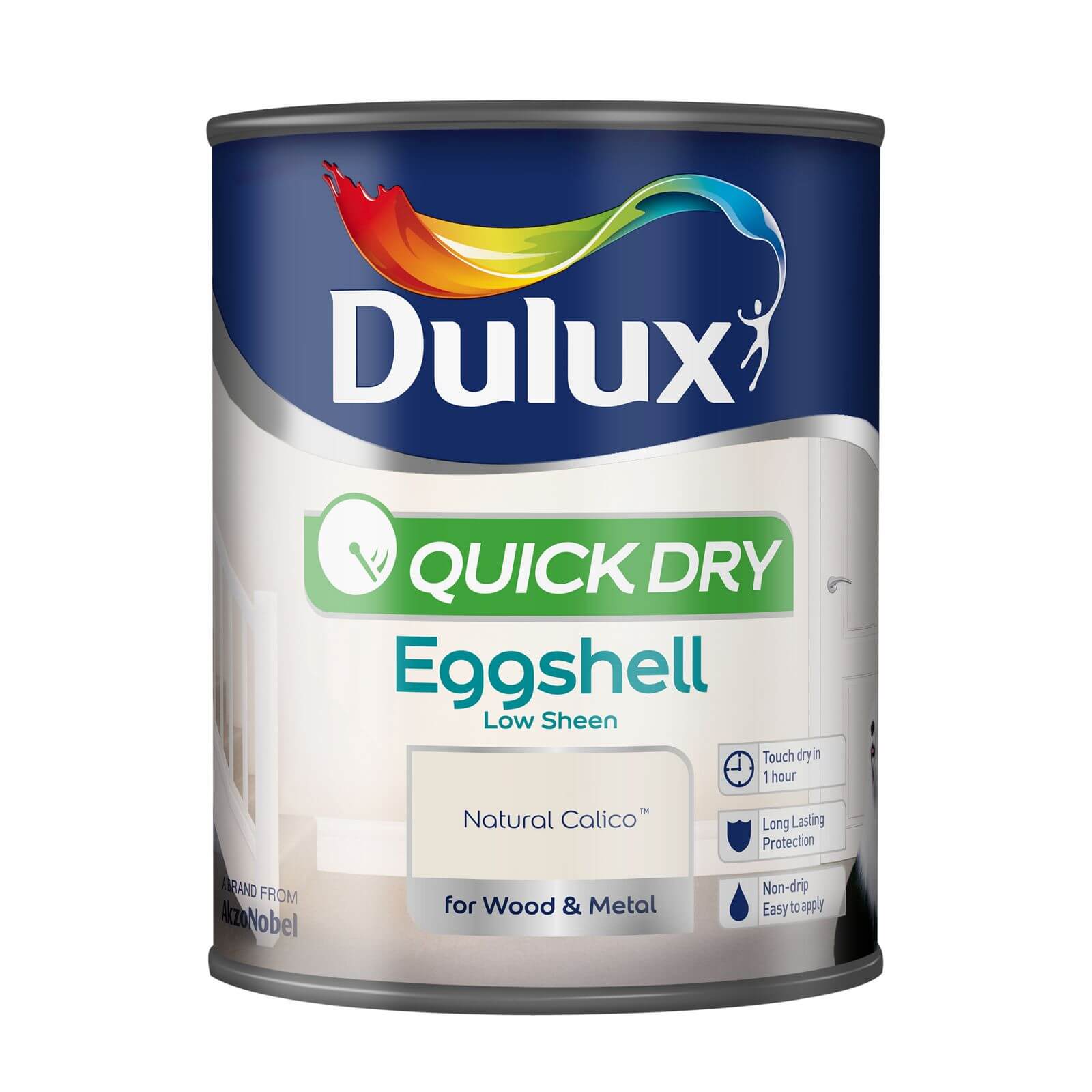 Dulux Quick Dry Eggshell Natural Calico - 750ml