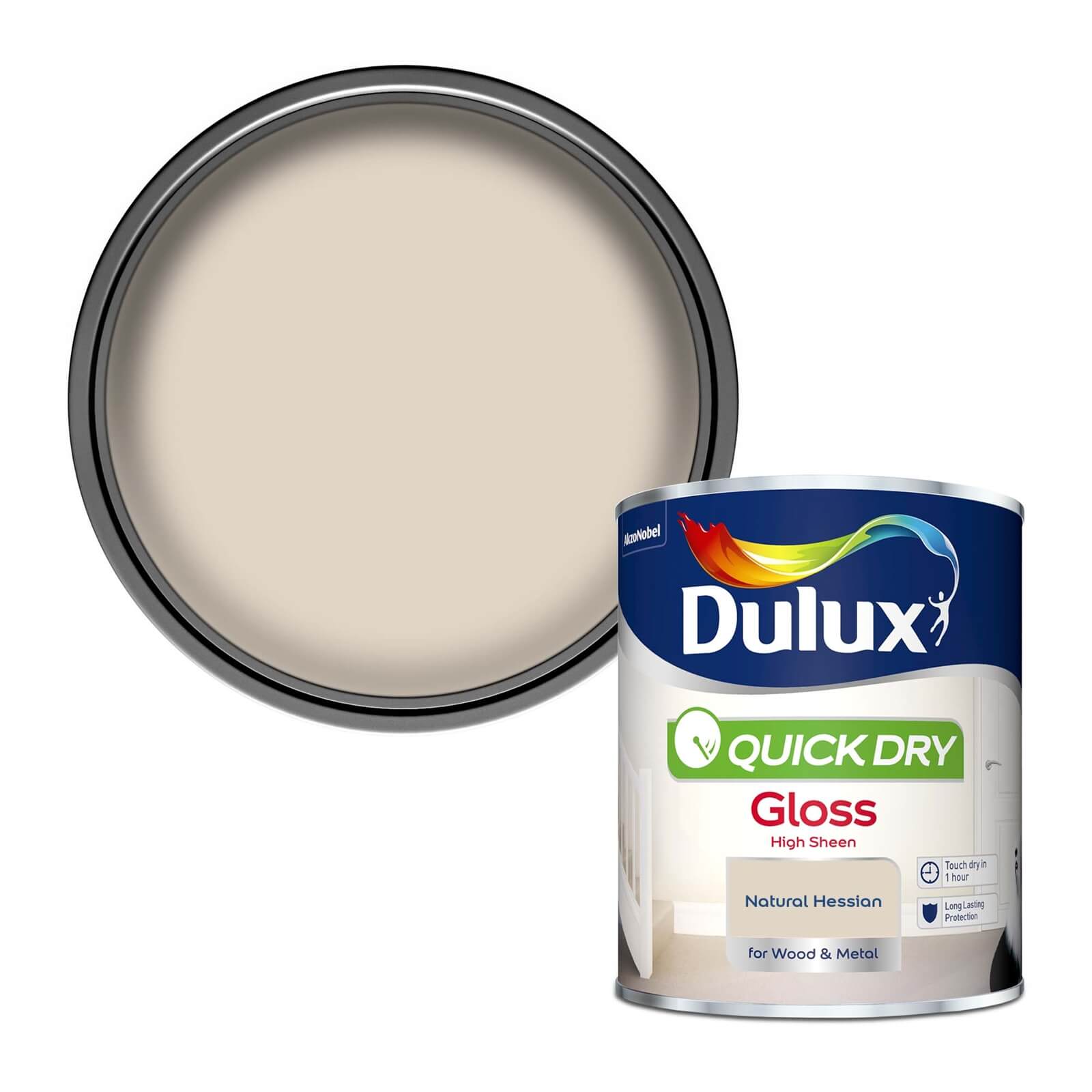 Dulux Quick Dry Gloss Natural Hessian - 750ml