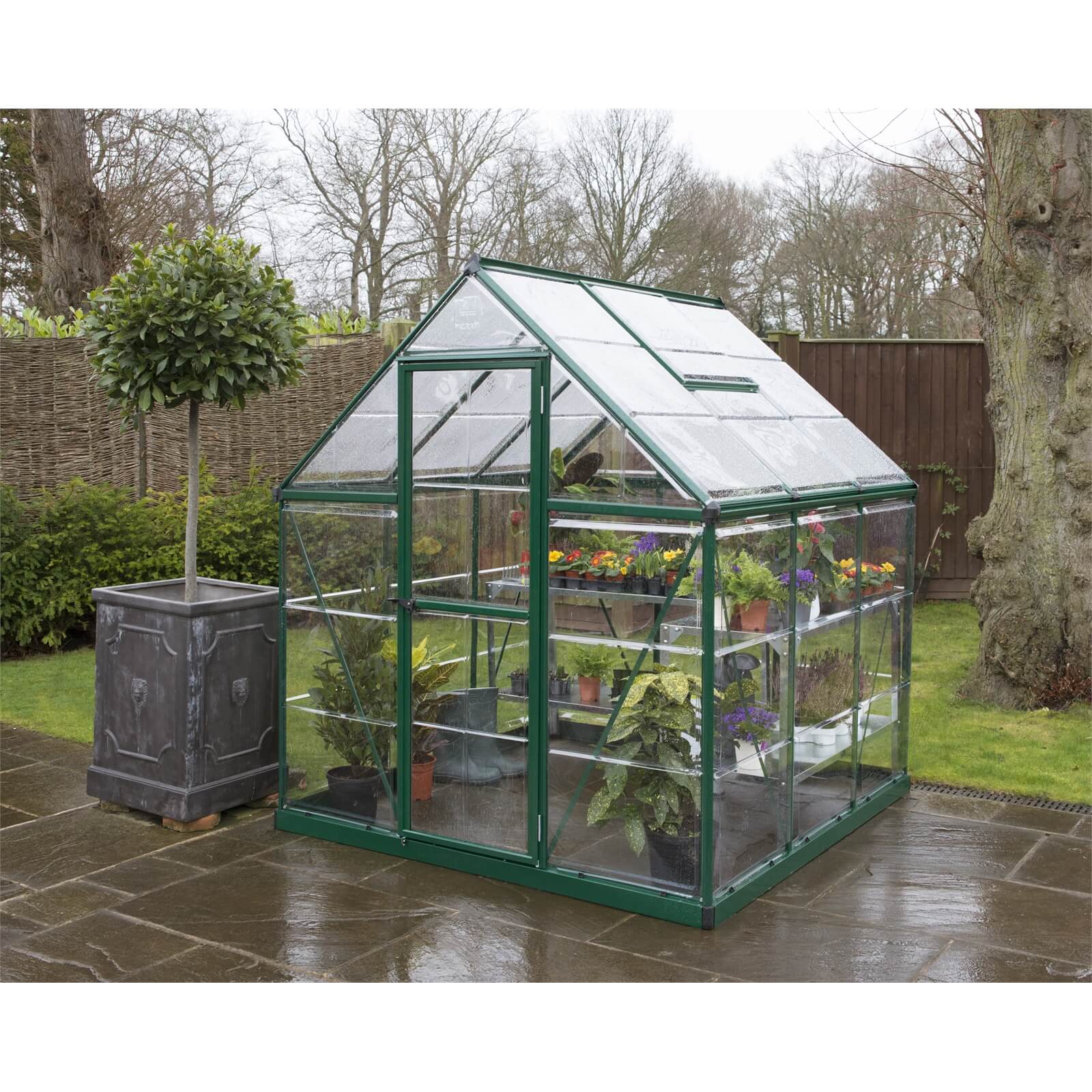 Palram 6 x 6ft Canopia Harmony Greenhouse - Green