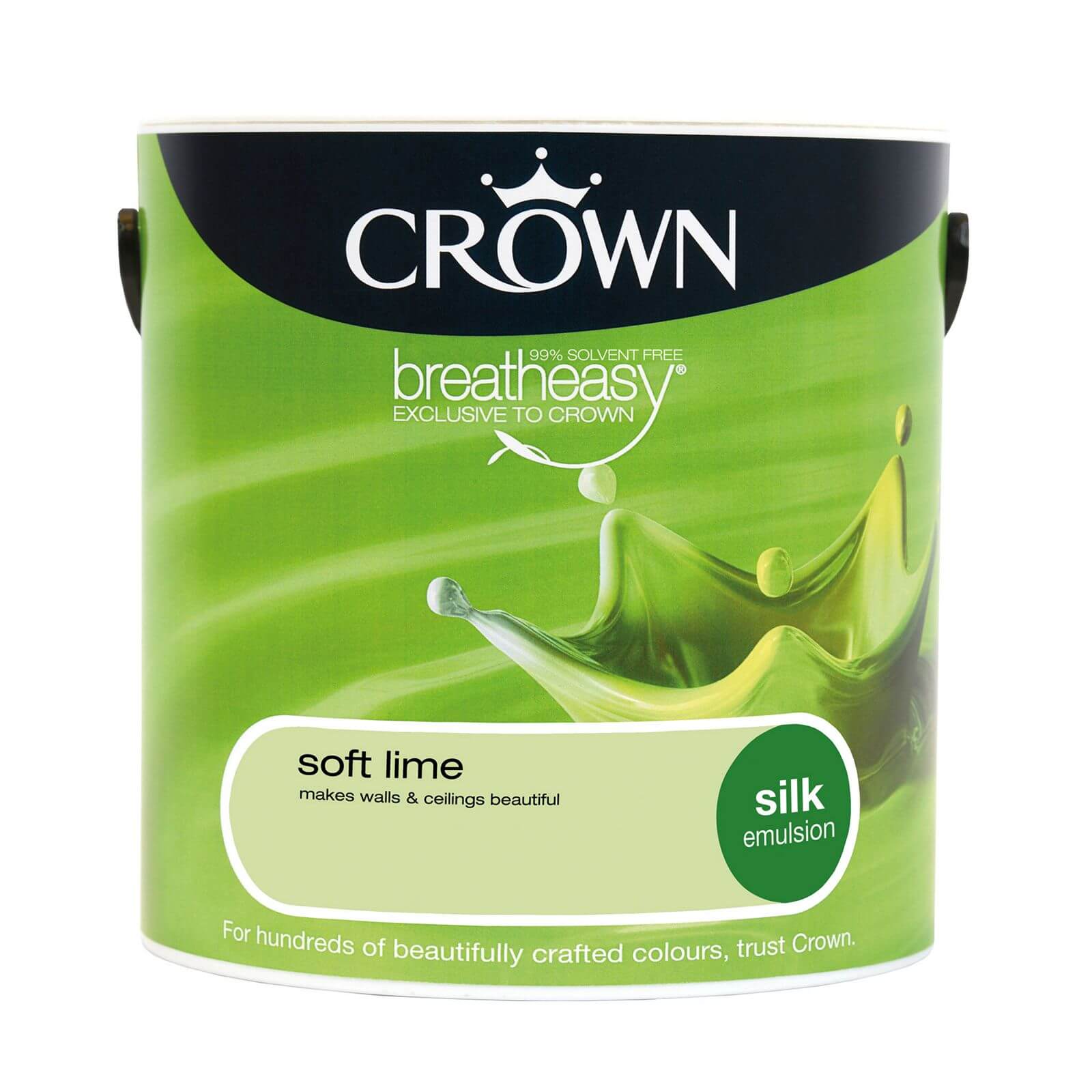 Crown Breatheasy Soft Lime - Silk Emulsion Paint - 2.5L