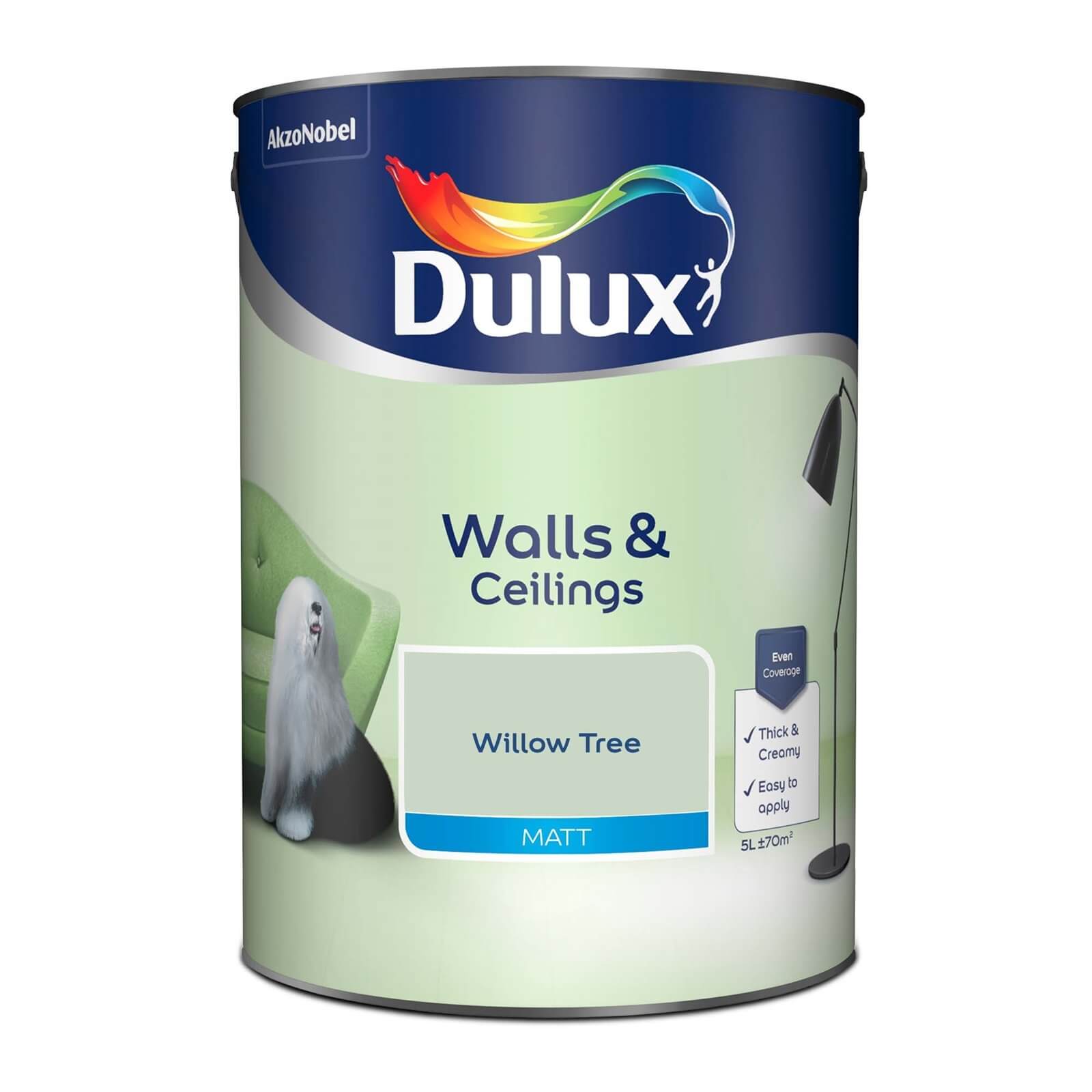 Dulux Matt Emulsion Paint Willow Tree - 5L